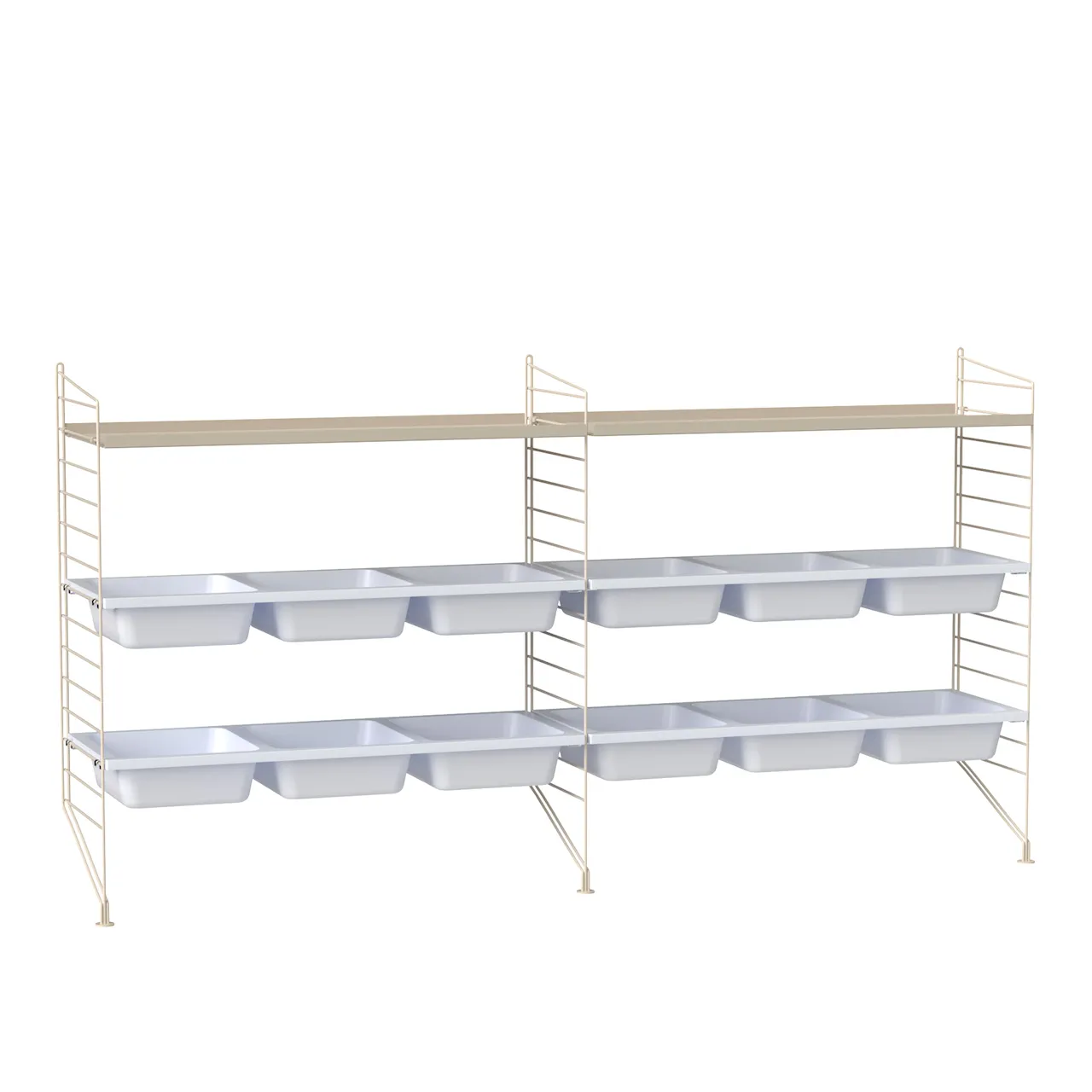 Barnrum hyllsystem F svart/svart