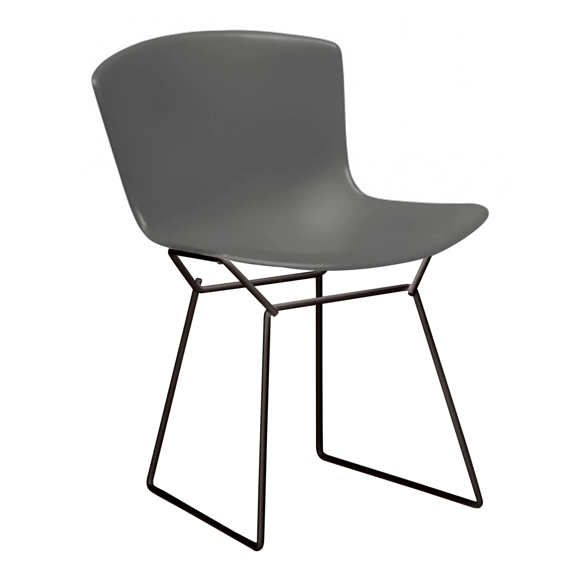 Bertoia Plastic utomhusstol svart - 1