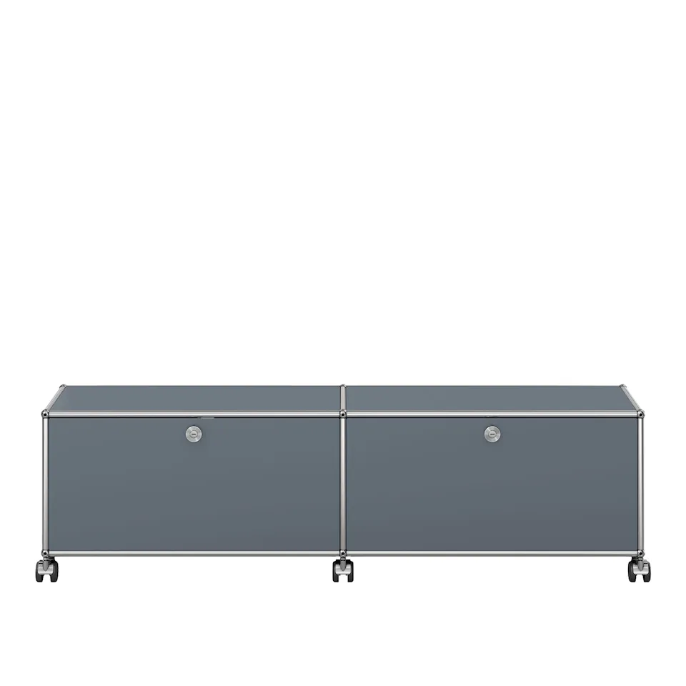 USM Haller 43 Low media unit, USM Mid Gray