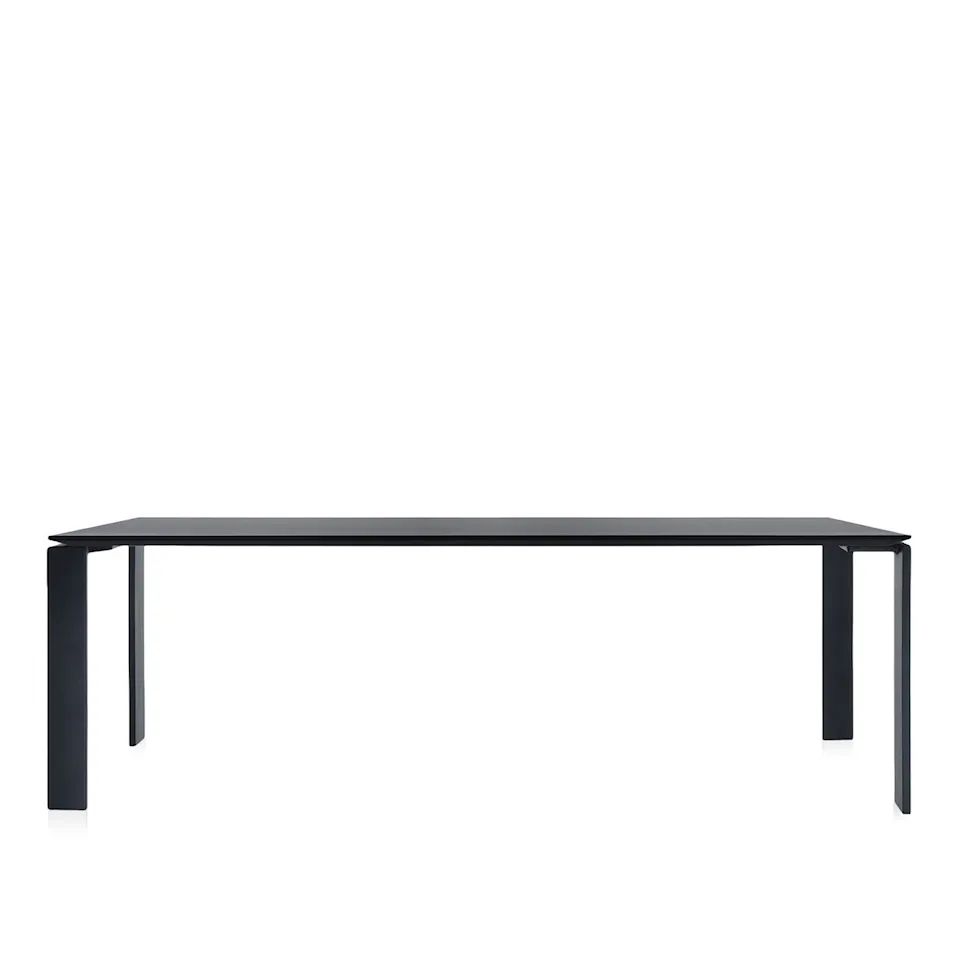 Four Table 4524 223x79, Black/Black, Scratch-Proof Laminate