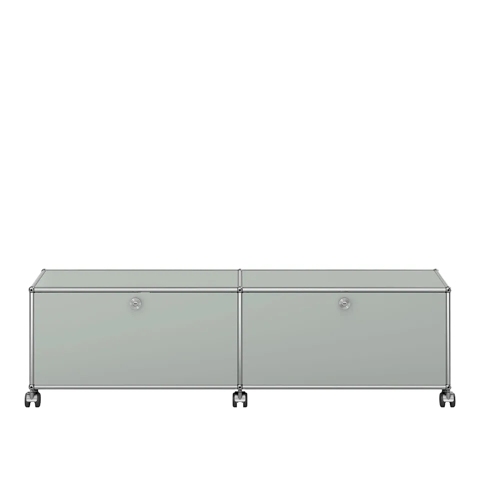 USM Haller 43 Low media unit, Light Gray