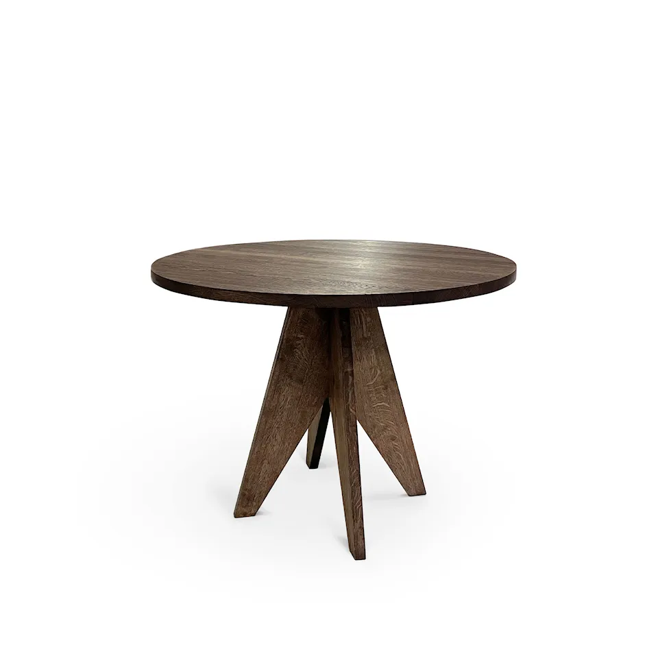 Pose Table Round 100 Smoked Oak