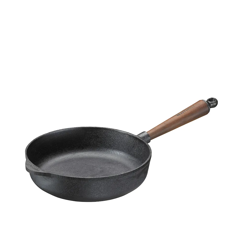 Traktörpanna 25 cm valnötshandtag