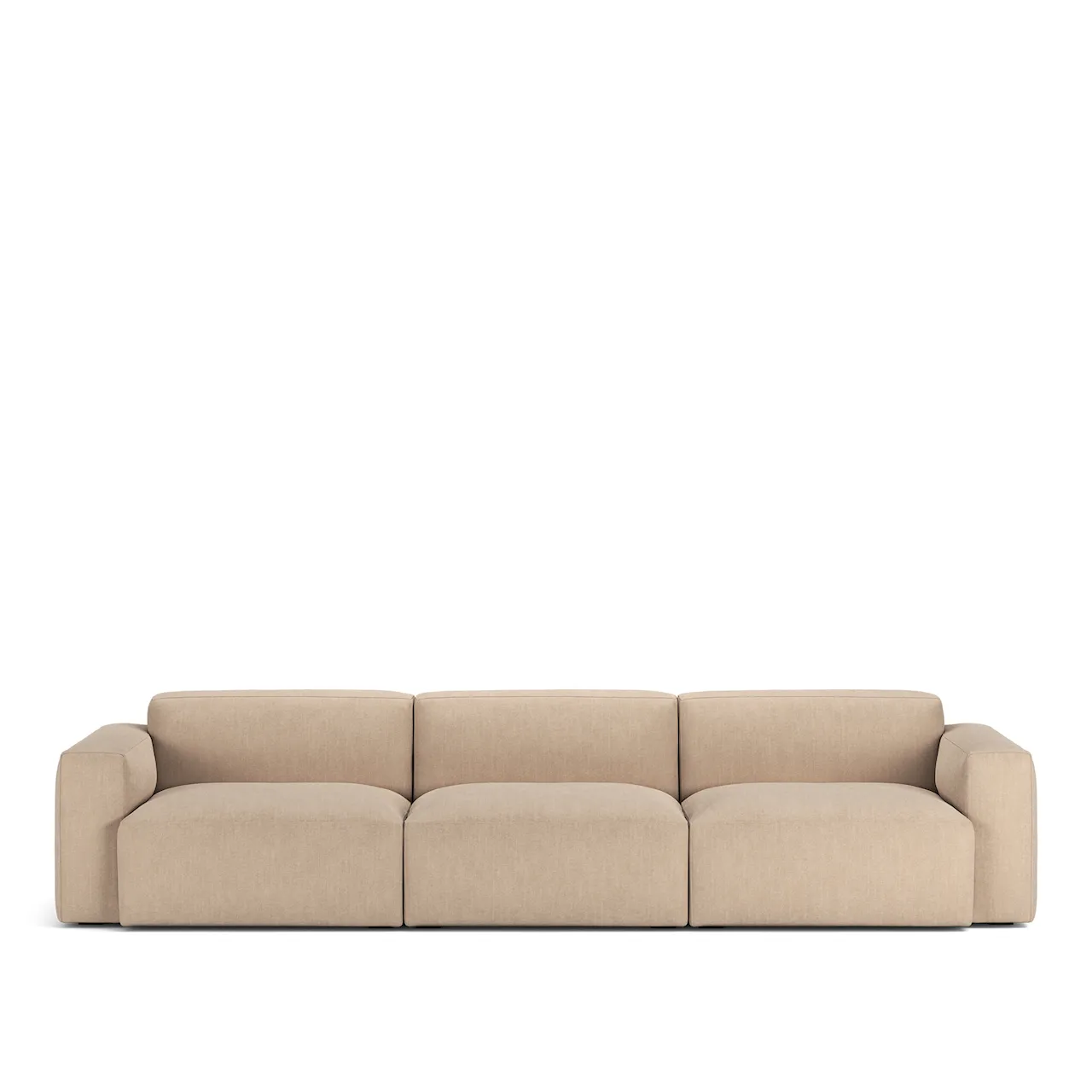 Brick 3-Seater Shadow Beige Fixed Upholstery