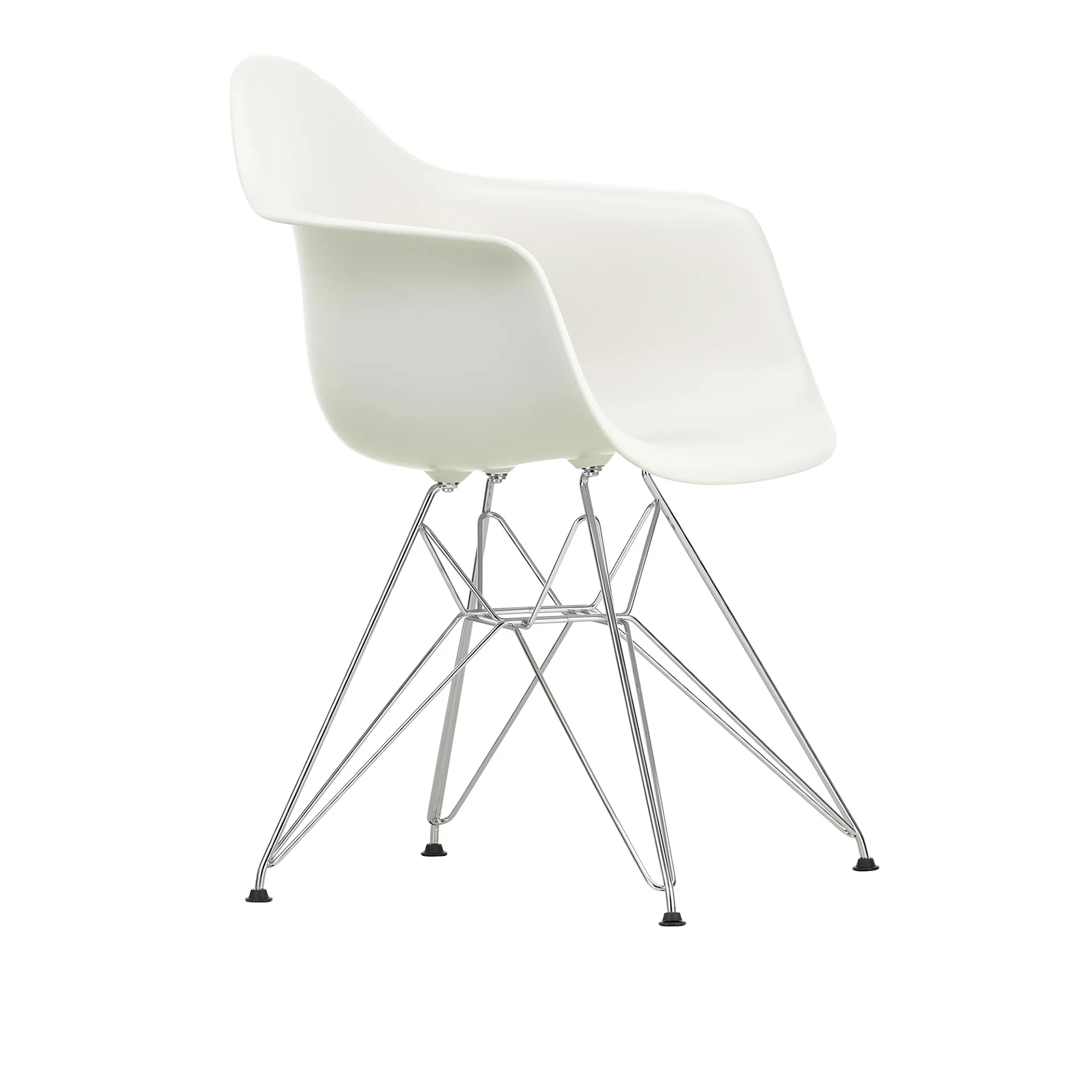 Eames RE Plastic Armchair DAR matstol Chrome - Vitra - Charles & Ray Eames - NO GA