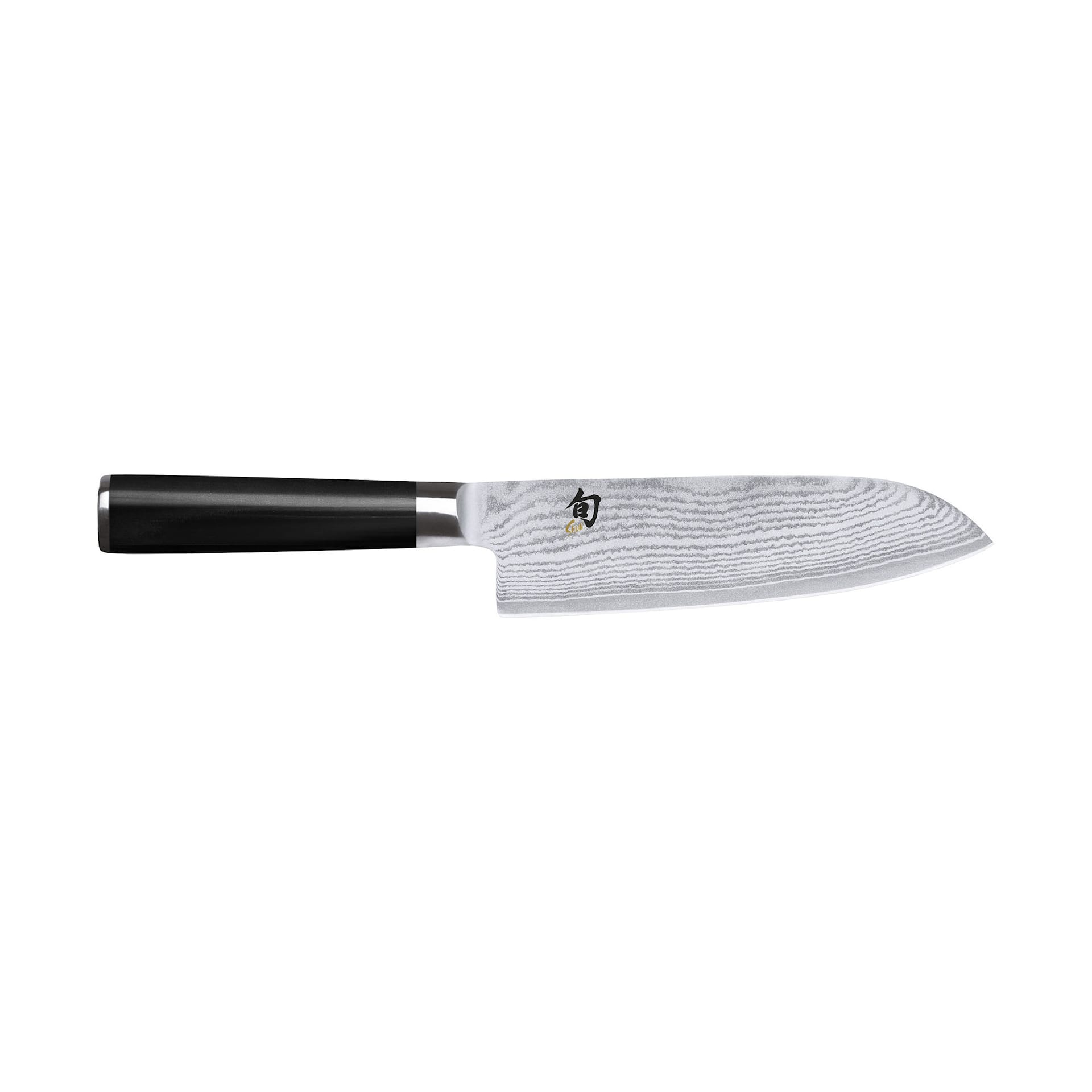 SHUN CLASSIC Santoku knife 18 cm, Black handle - KAI - NO GA