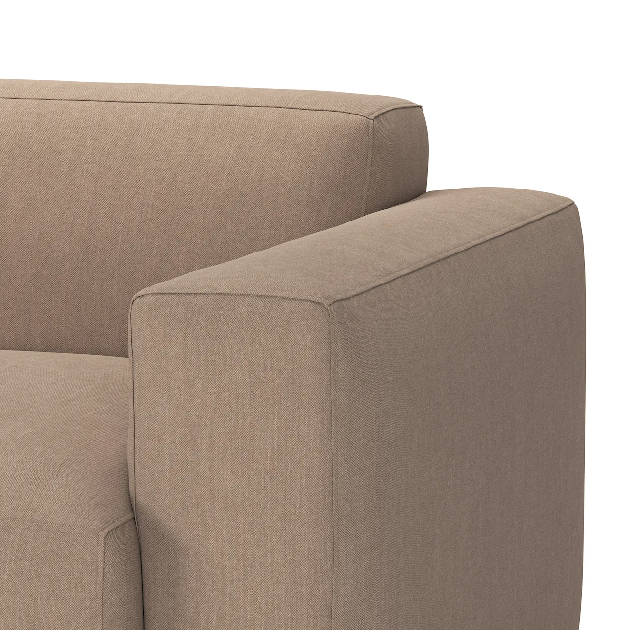 Brick 2,5-Seater Sofa Shadow Khaki Fixed Upholstery