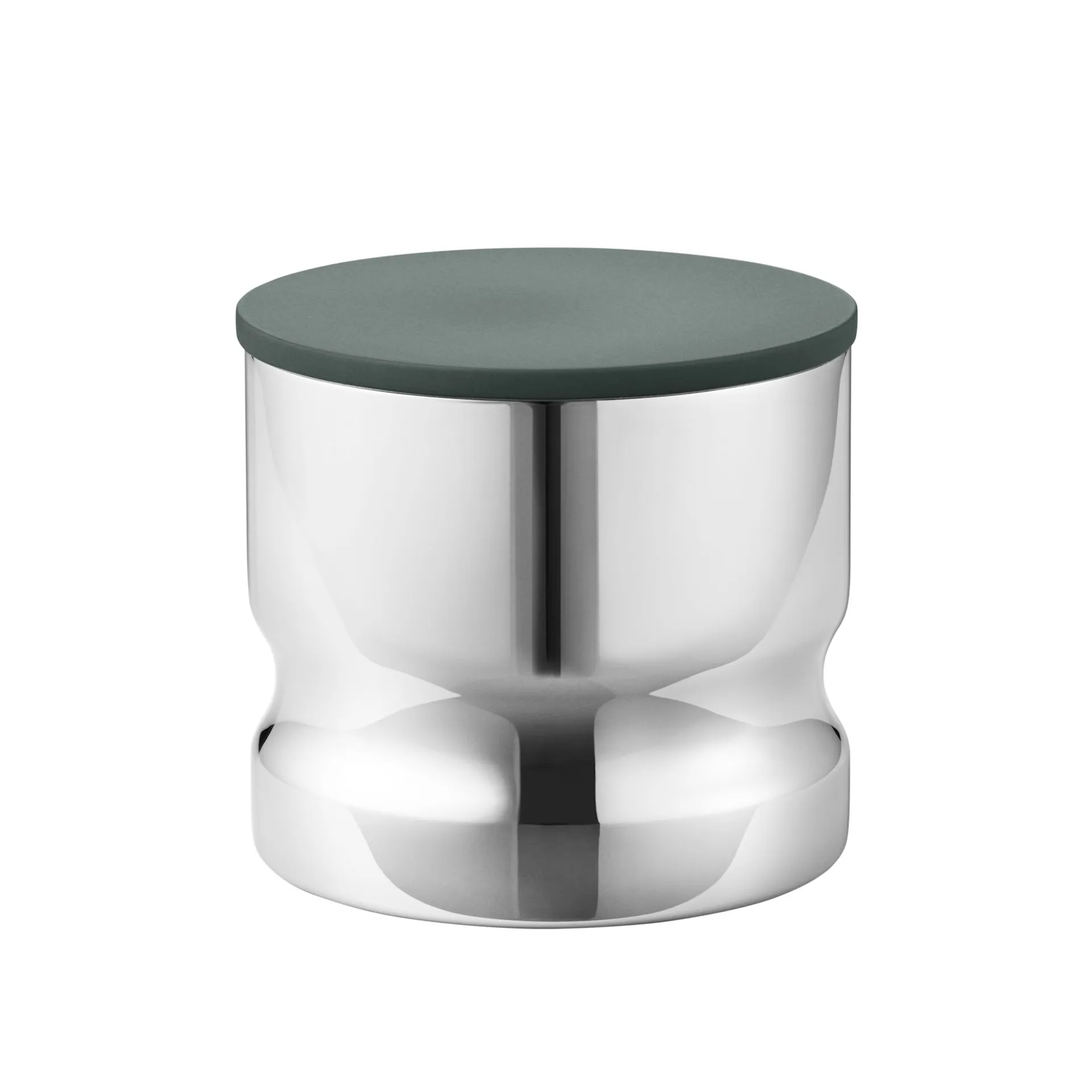 Alfredo Canister Mini 0,5 L Stainless Steel Green Lid - Georg Jensen - Alfredo Häberli  - NO GA