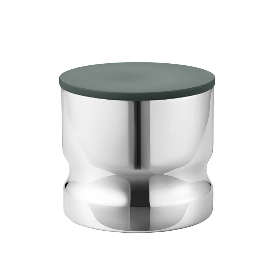 Alfredo Canister Mini 0,5 L Stainless Steel Green Lid