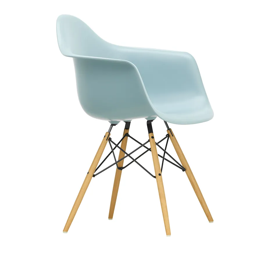 Eames Plastic Armchair DAW - 23 Ice Grey - Ash Honey Tone
