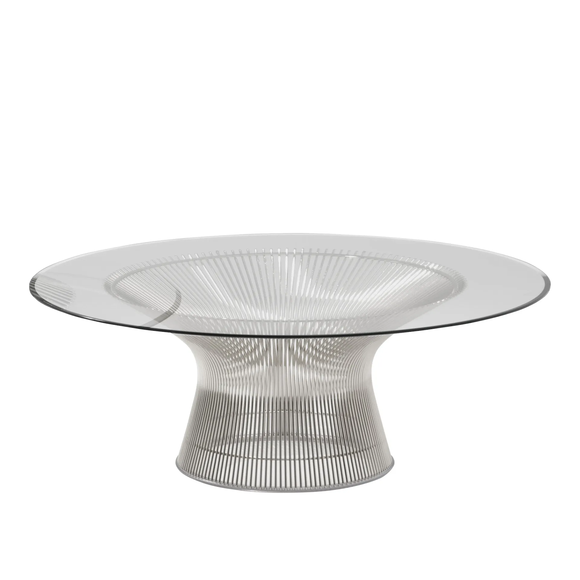 Platner soffbord Ø 107 cm Polerad Nickel - Knoll - Warren Platner - NO GA