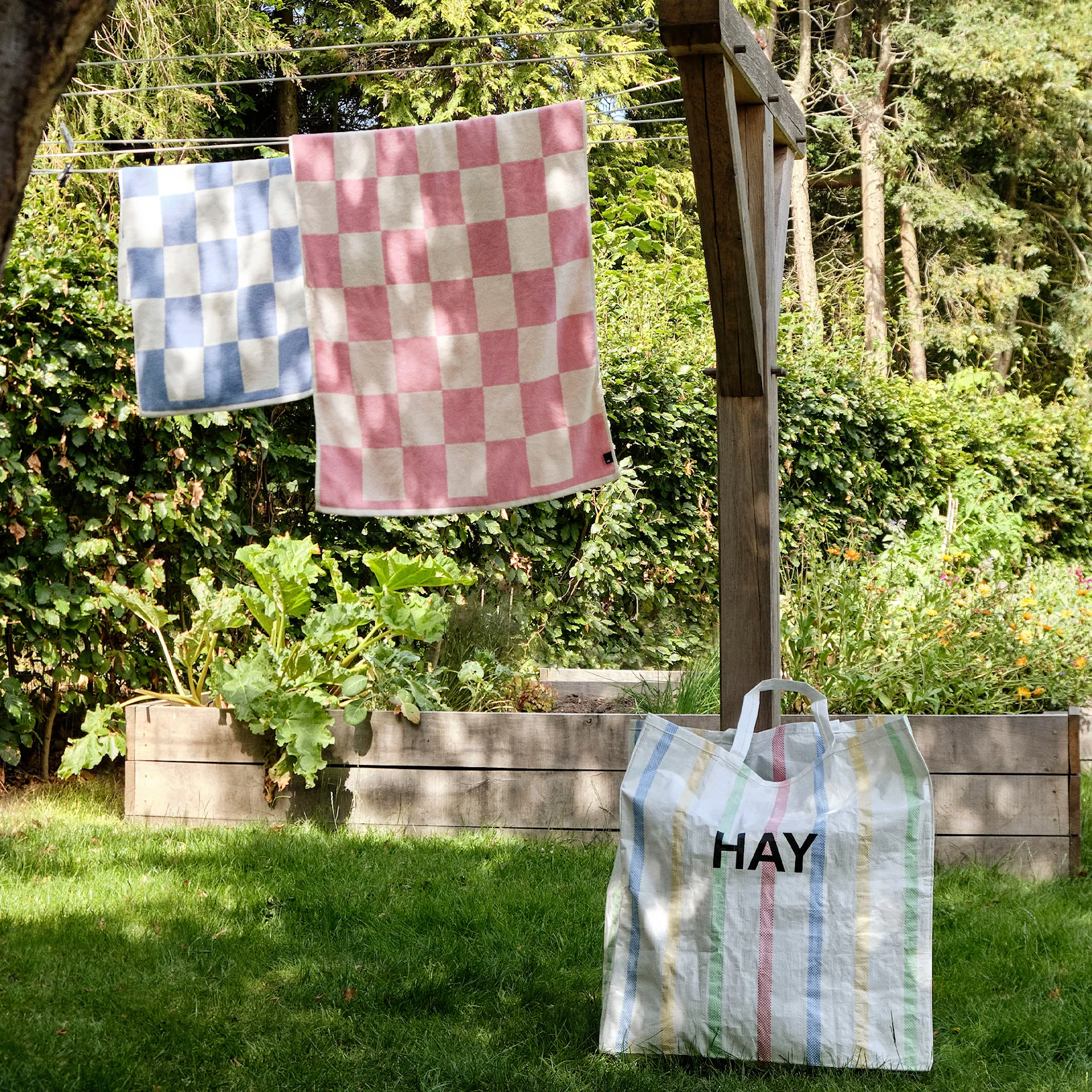 Check handduk 50 x 100 cm - HAY - NO GA