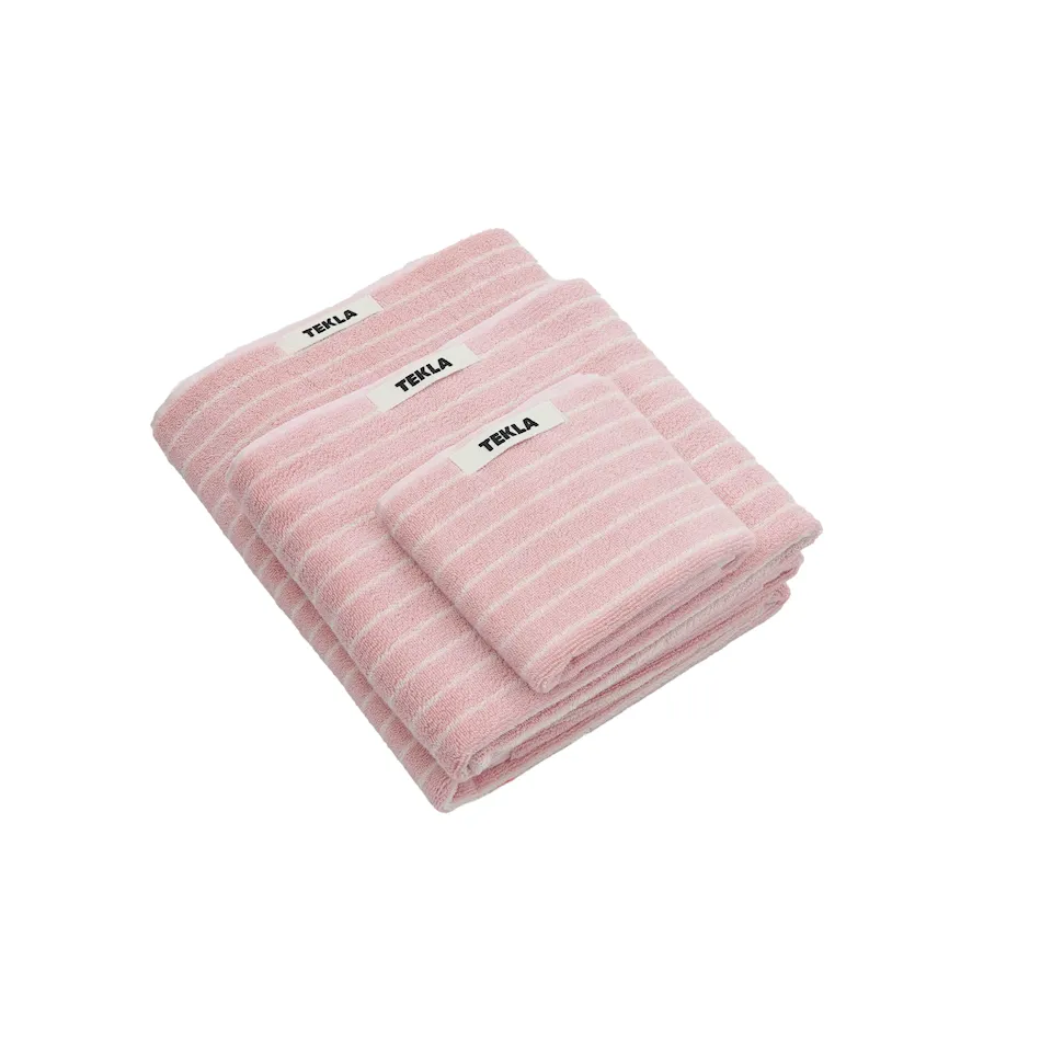 Terry handduk shaded pink stripes