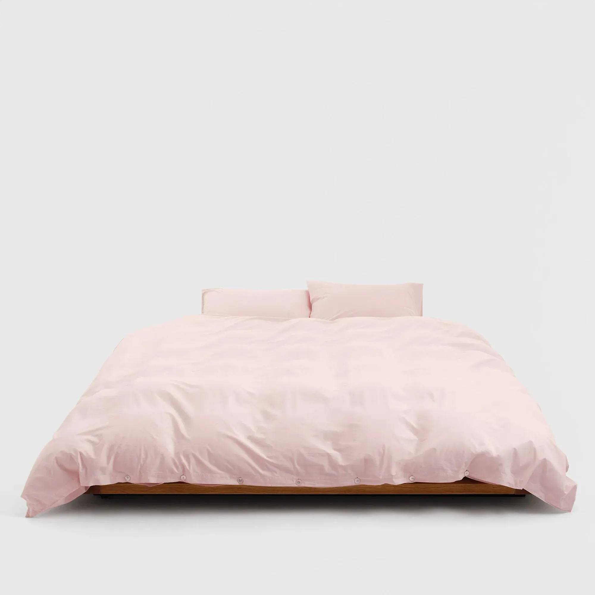 Percale Solid Petal Pink påslakan - 4