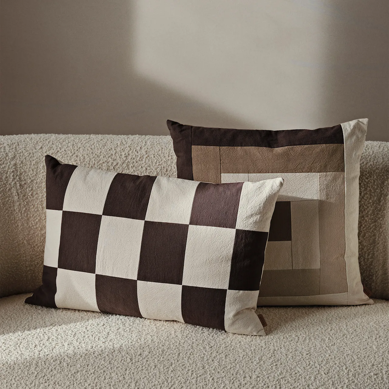 Fold Patchwork prydnadskudde