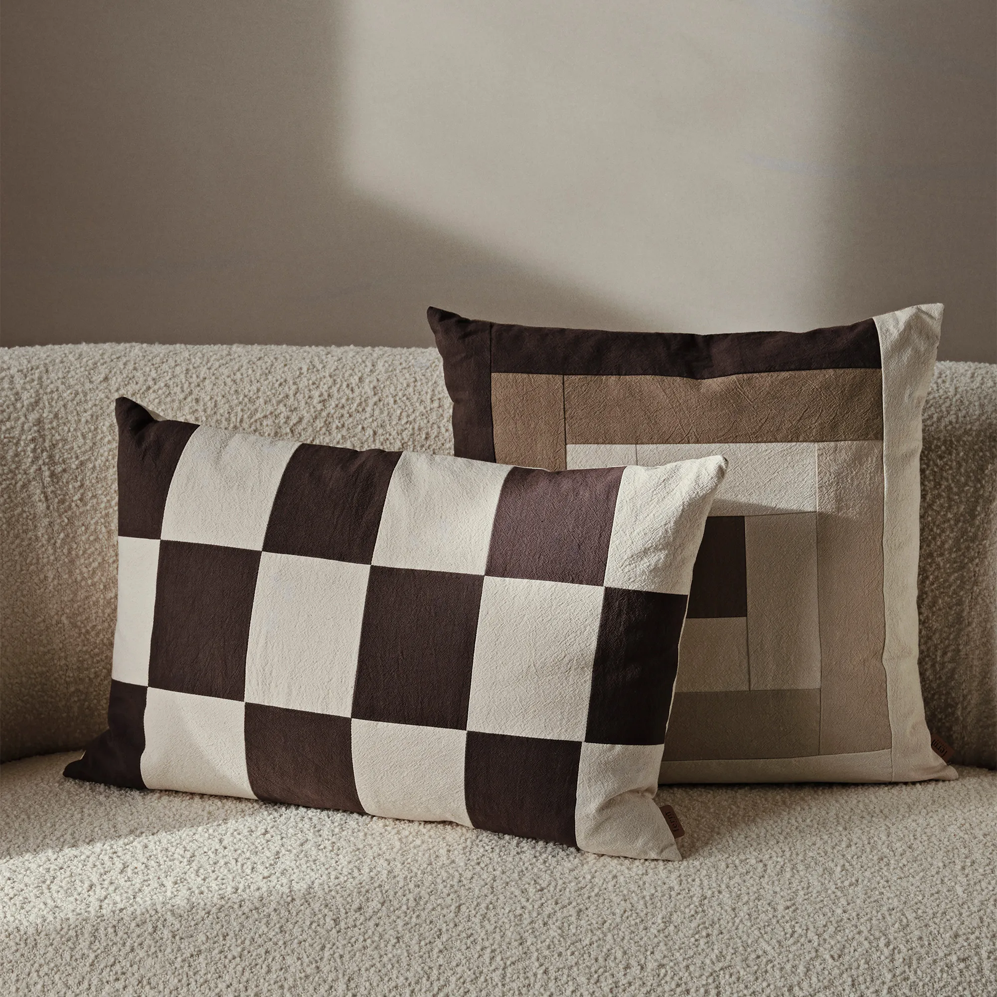 Fold Patchwork prydnadskudde