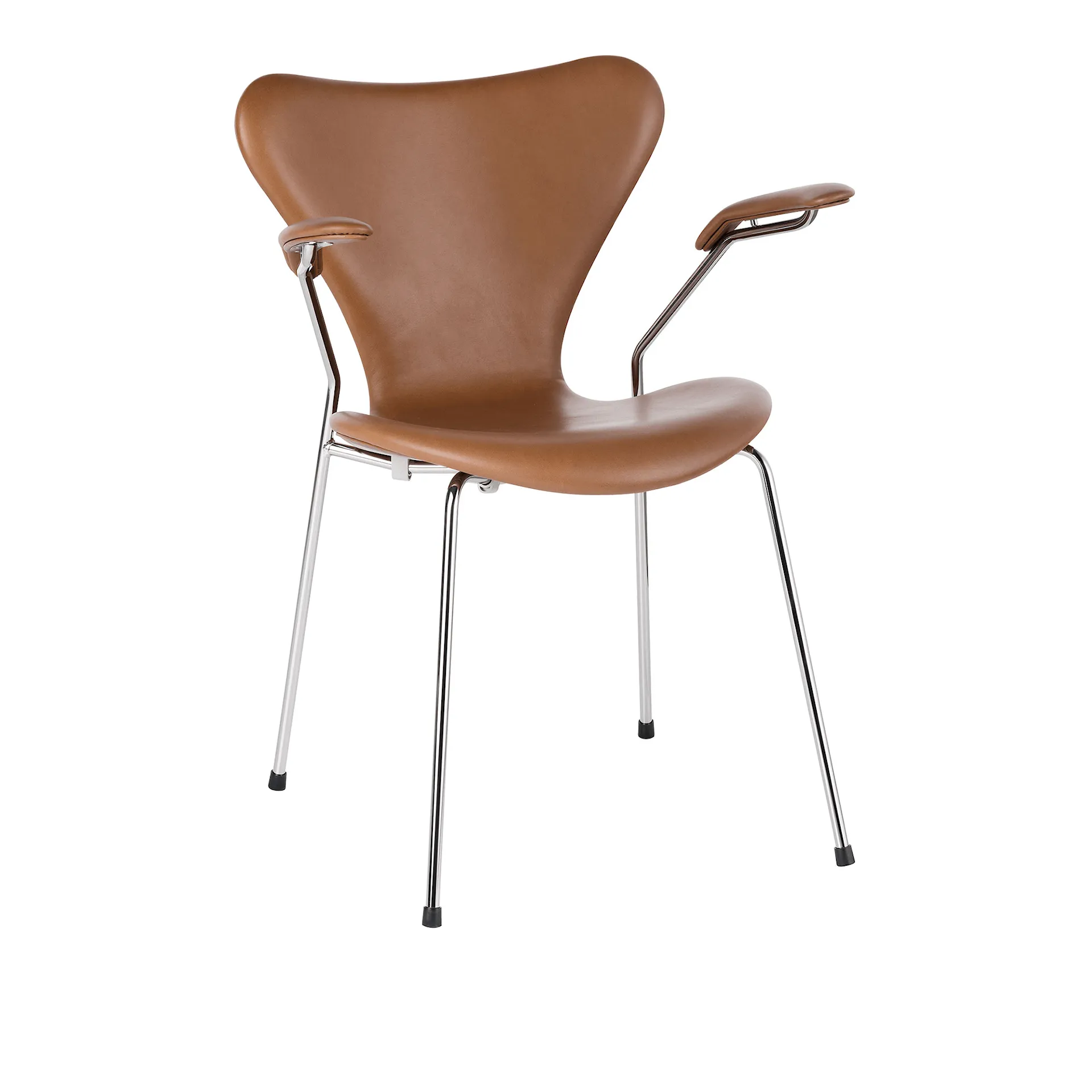 3207 Sjuan - Karmstol Helklädd - Fritz Hansen - Arne Jacobsen - NO GA