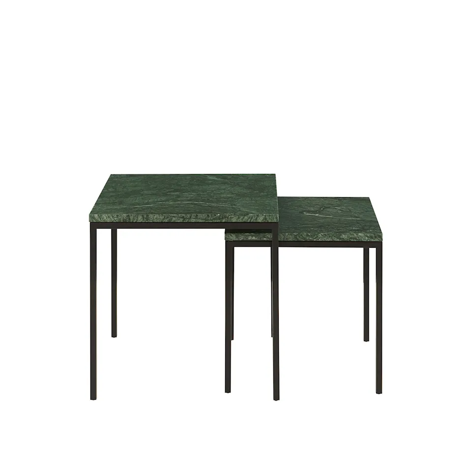 Amadora Occasional Table Large, Verde, Black Lacquered Base