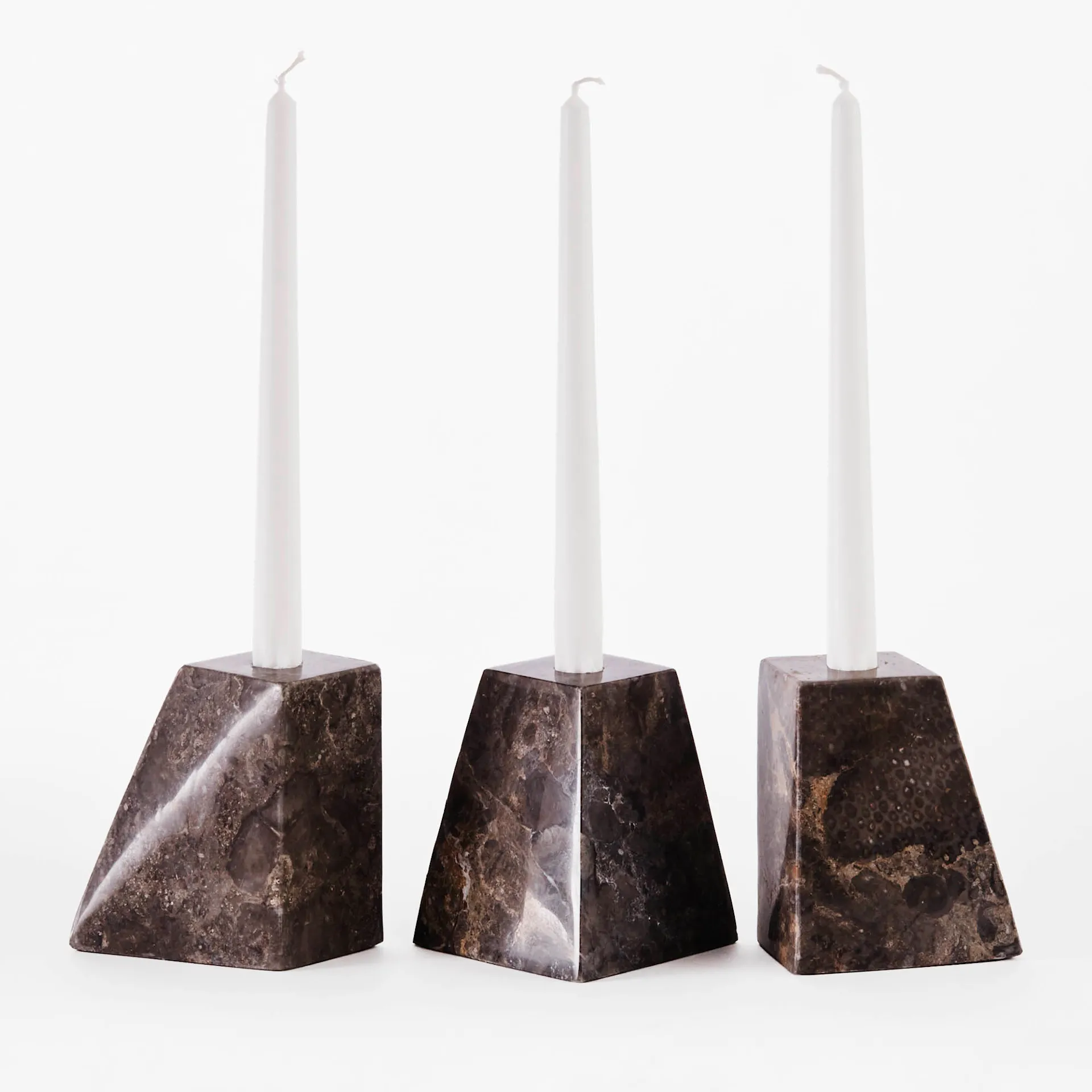 DD Pyramid Candle Holder Set Of Three - Dusty Deco - Edin & Lina Kjellvertz - NO GA