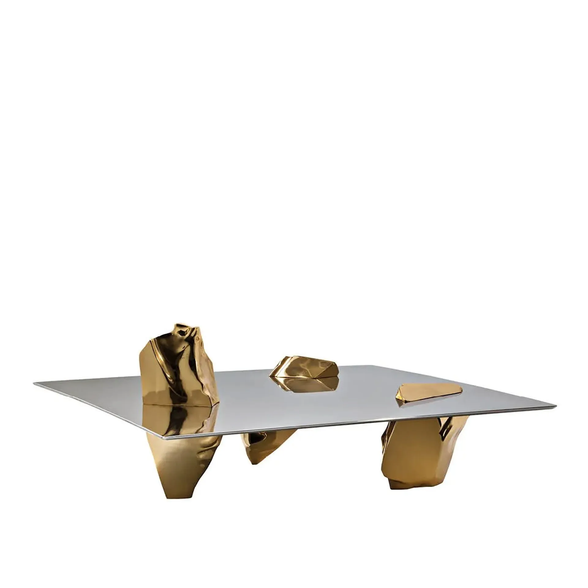 Sereno Coffee Table - Steel/Gold - Driade - NO GA