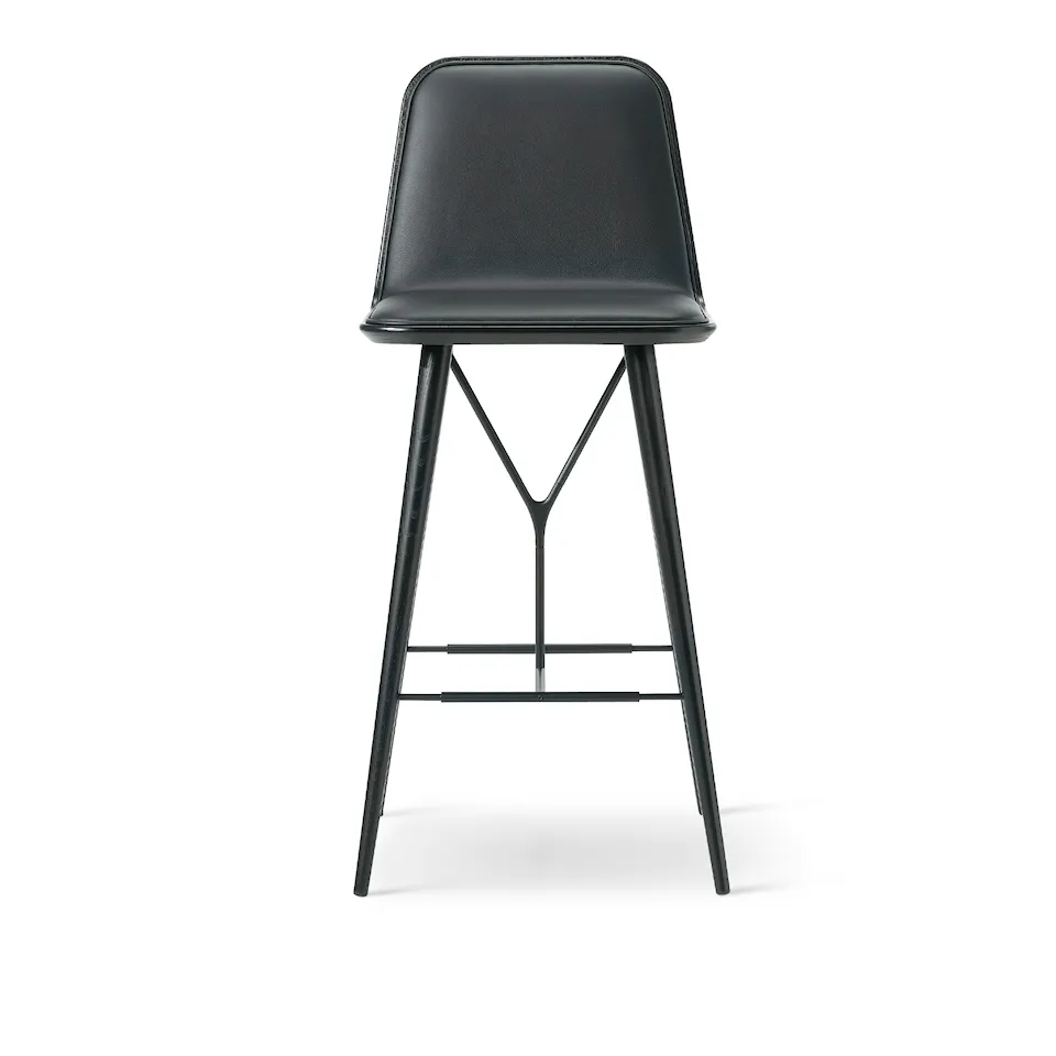 Spine Wood Base Barstool