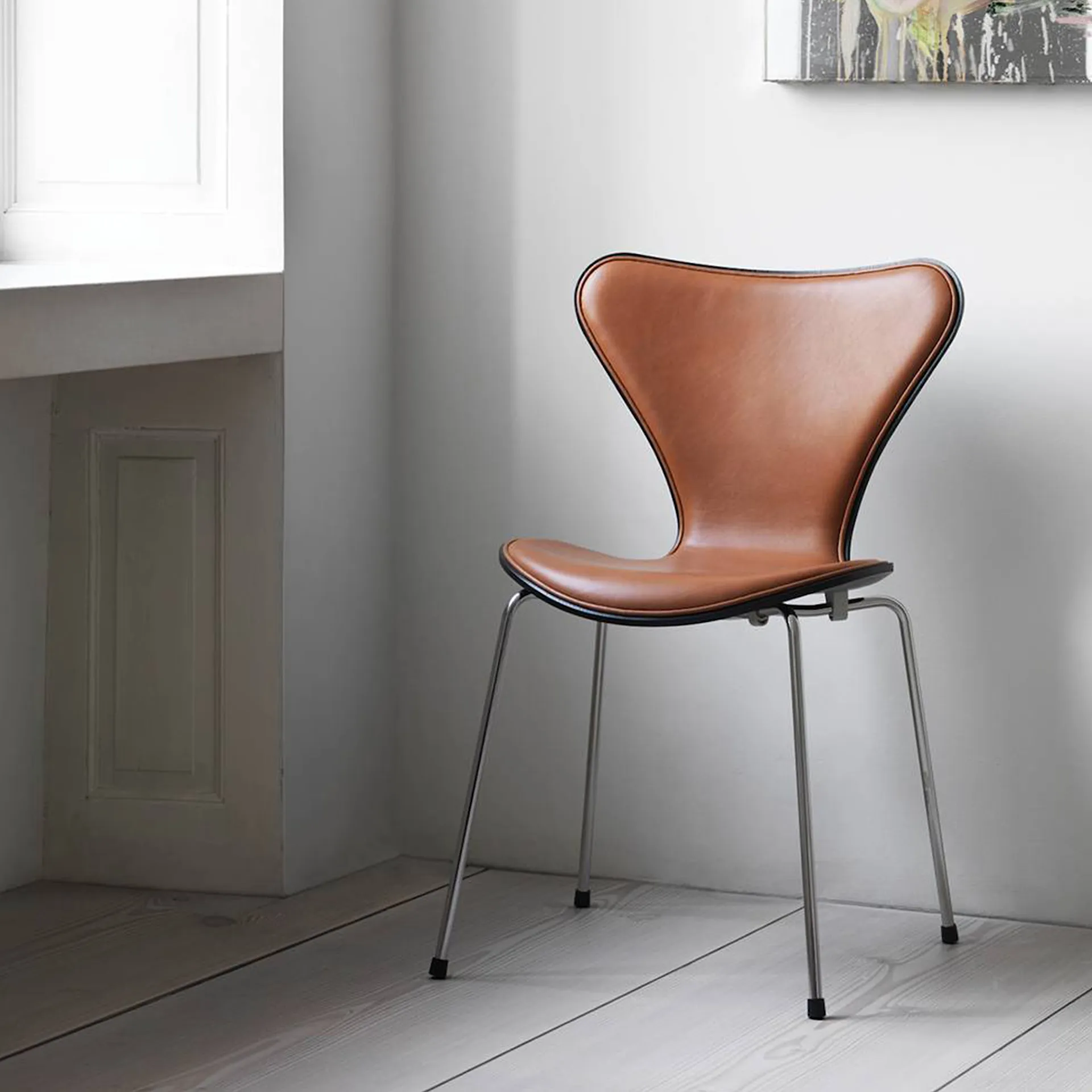 3107 Sjuan - Framsidesklädd - Fritz Hansen - Arne Jacobsen - NO GA