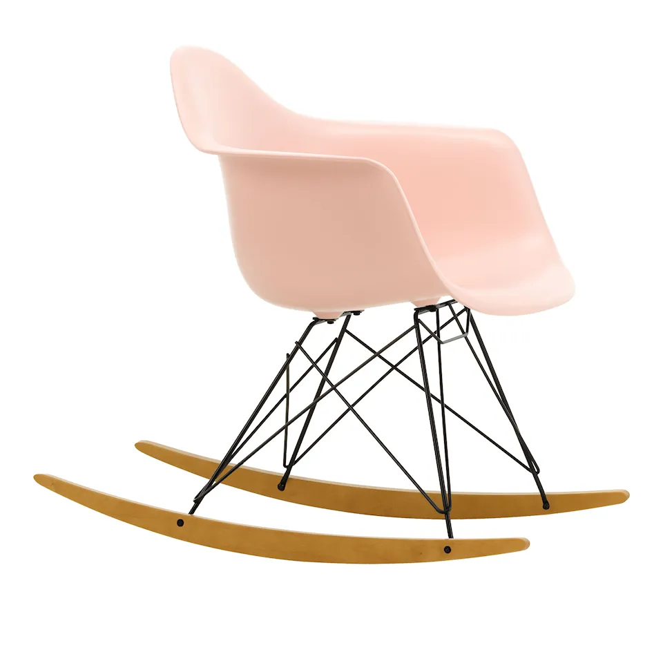 Eames Plastic Armchair RAR - 41 Pale Rose - Basic Dark Base - Golden Maple