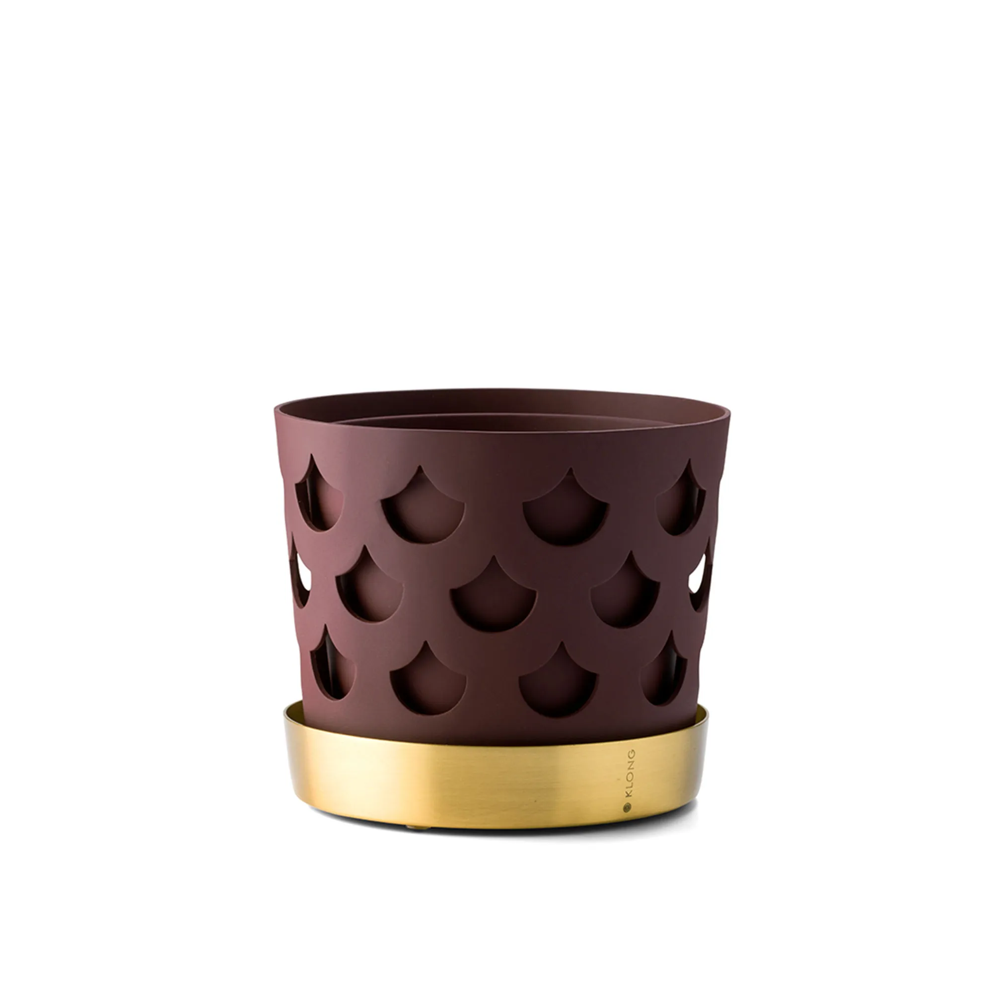 Trio Flower Pot Drop - Mörkröd - 1