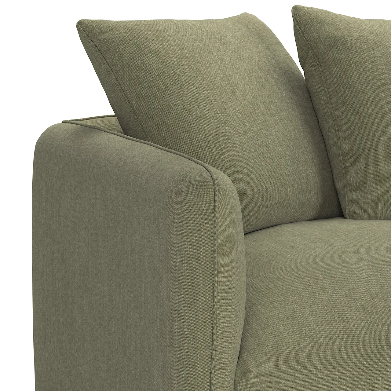 Pavarotti 3-Seater Shadow Green Fixed Upholstery