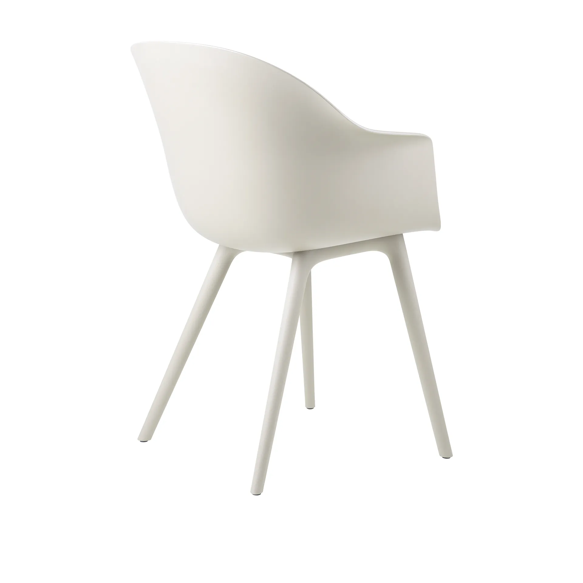 Bat Dining Chair Plastic Base - Oklädd - Gubi - GamFratesi - NO GA