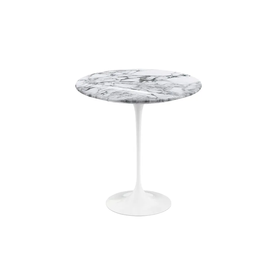 Saarinen Round sidobord Ø 51 cm White