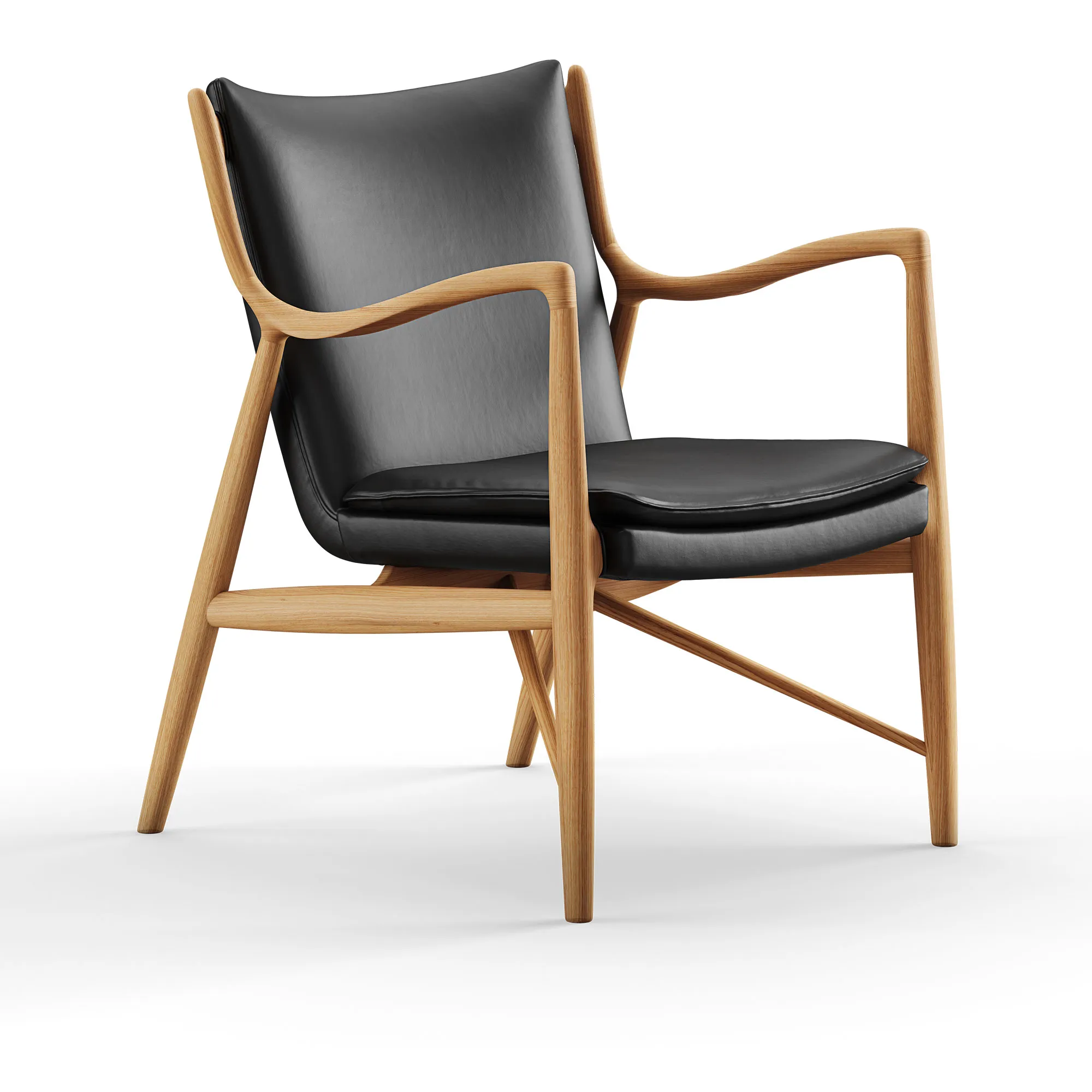 45 fåtölj Dark oiled oak - 1