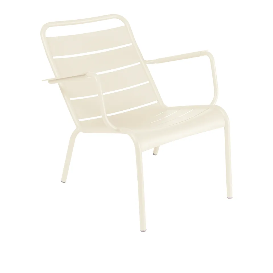 Luxembourg Low Armchair, Latte Beige