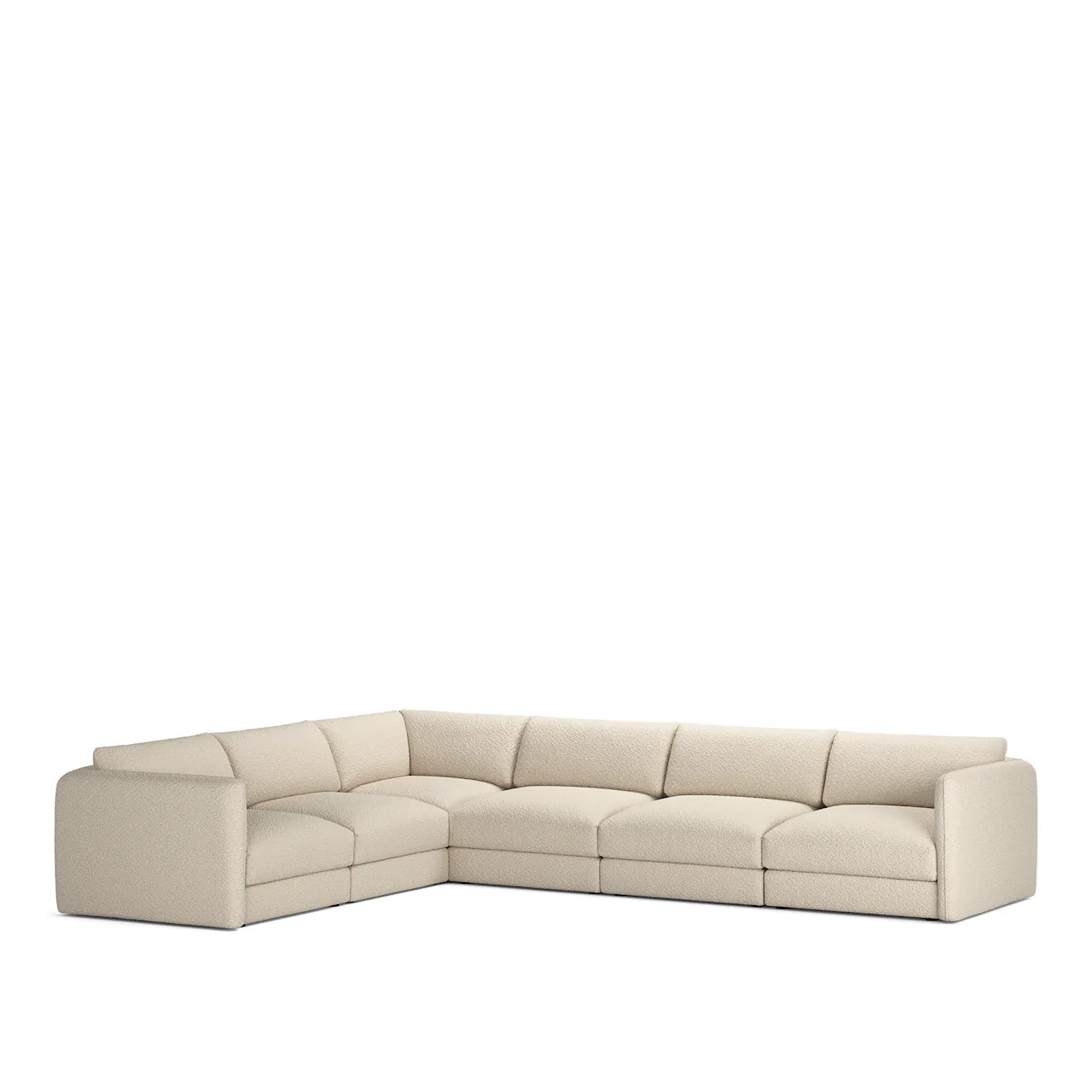 Pavarotti 6-Seater Corner, Removable Cover, Cushion Variant 03, Lario 38