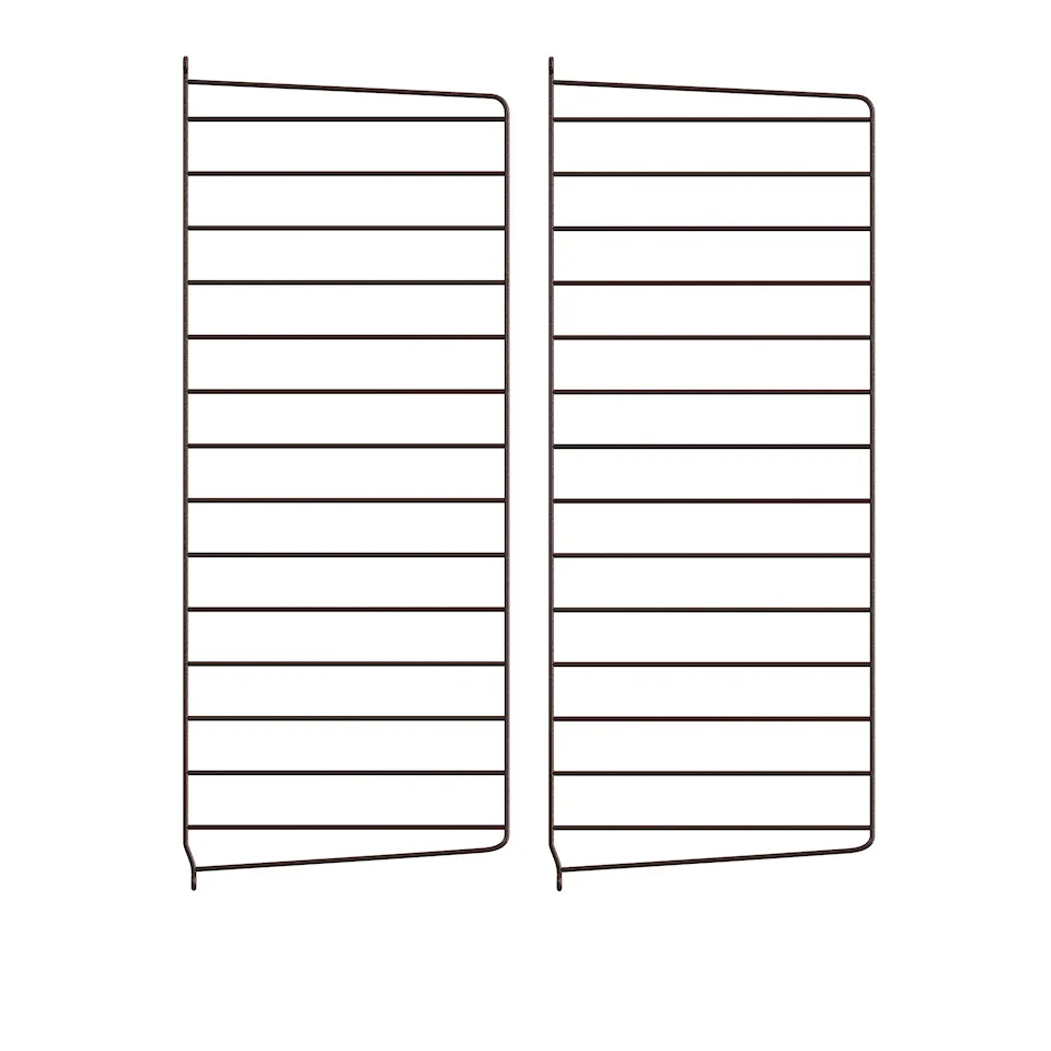 Väggavel 75 x 30 cm 2-pack mörkbrun