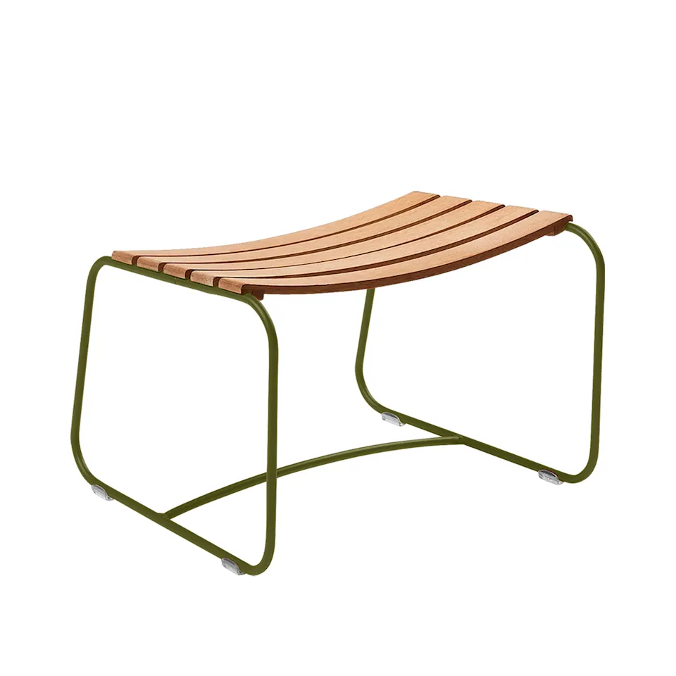 Surprising Teak Footrest, Pesto