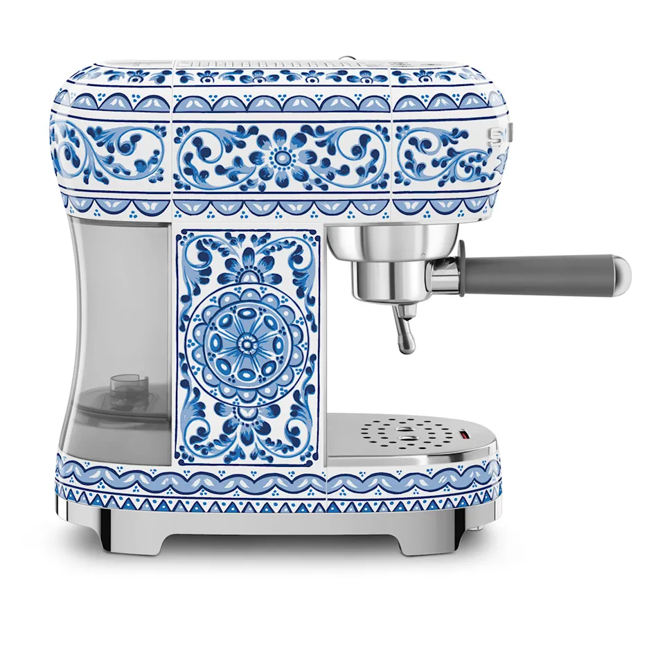 Smeg Espresso Manual Coffee Machine Dolce&Gabbana Blue