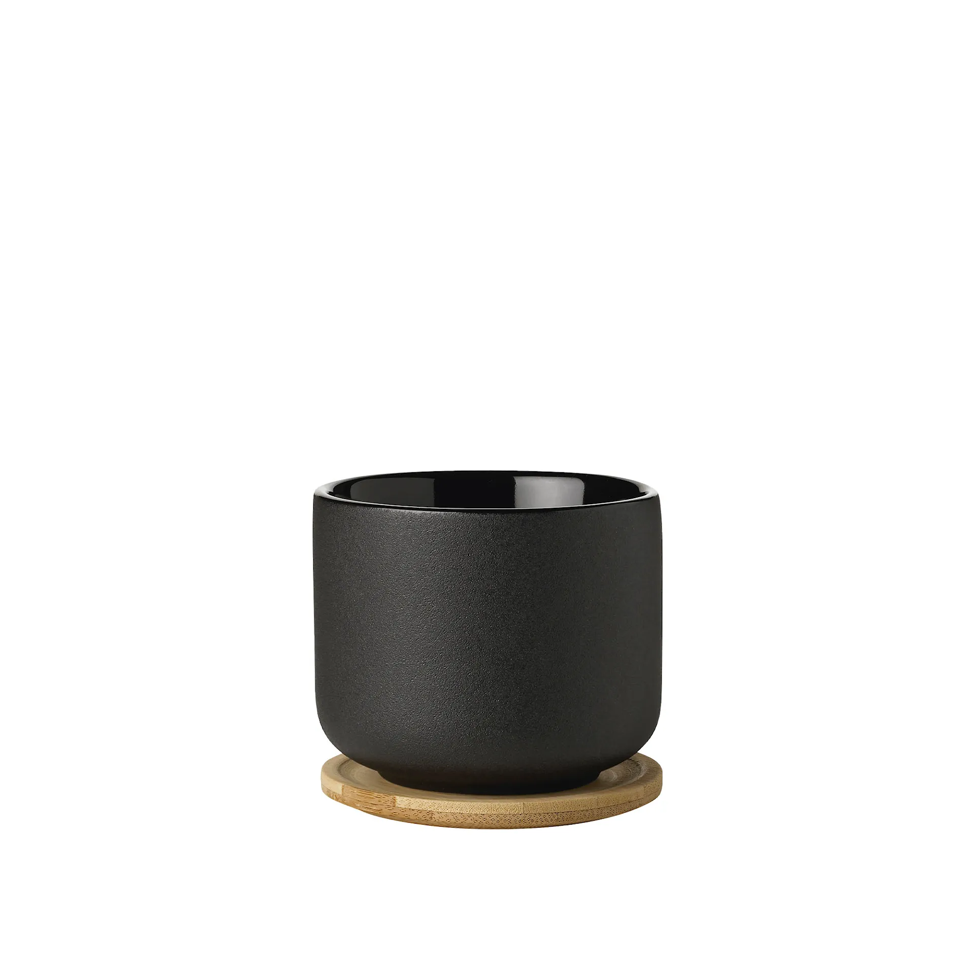 Stelton Theo Mugg Med Underlägg 0,2 L Black - Stelton - NO GA