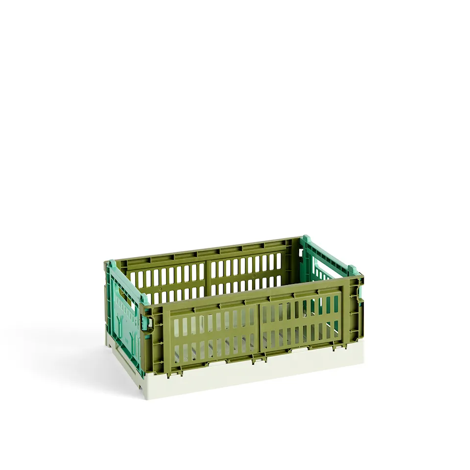 HAY Colour Crate Mix S - Olive, Dark Mint