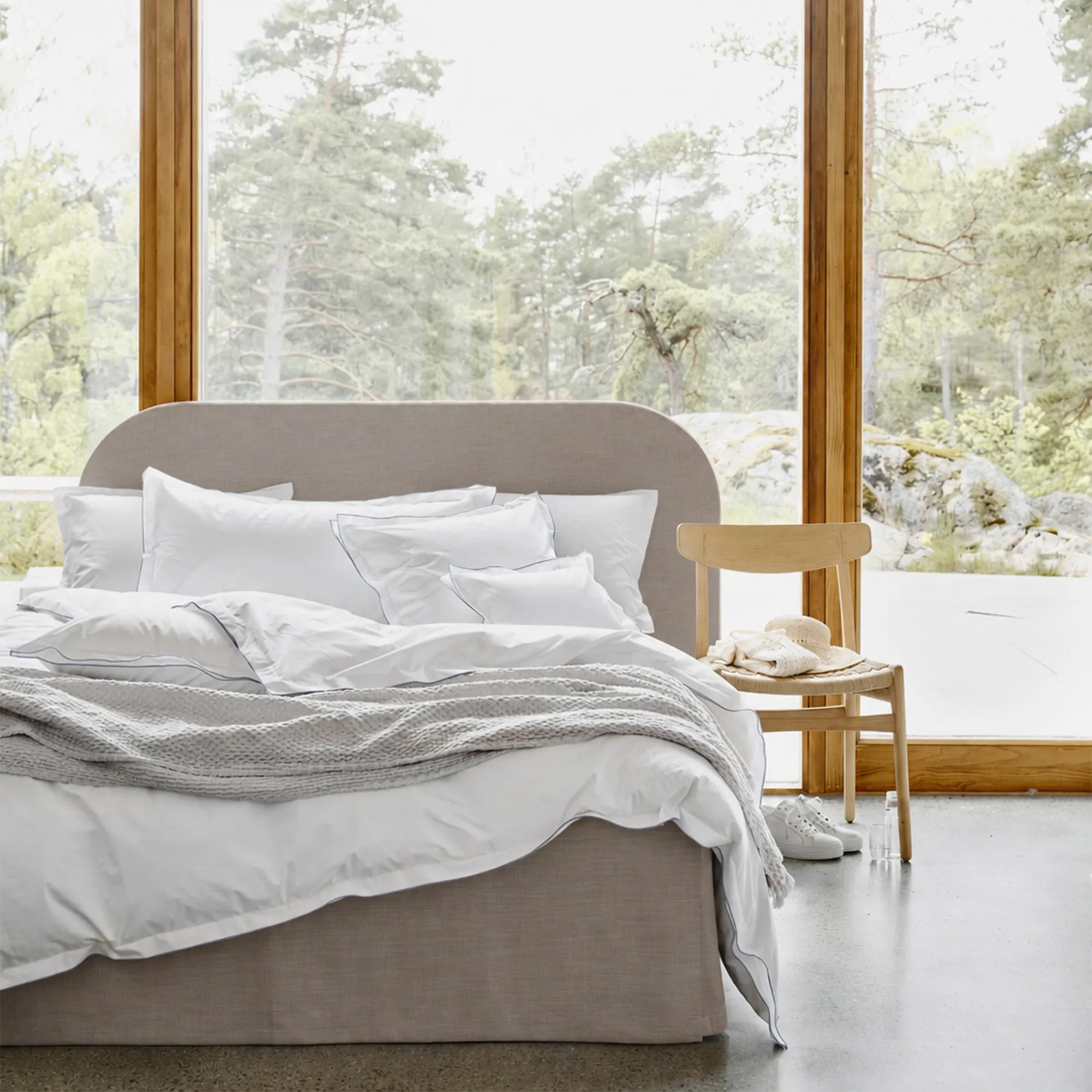 Bianca Linen Nature sänggavel - 2