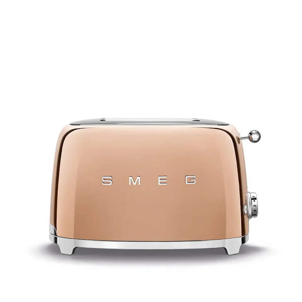 Smeg 2 Slice Toaster Rose Gold