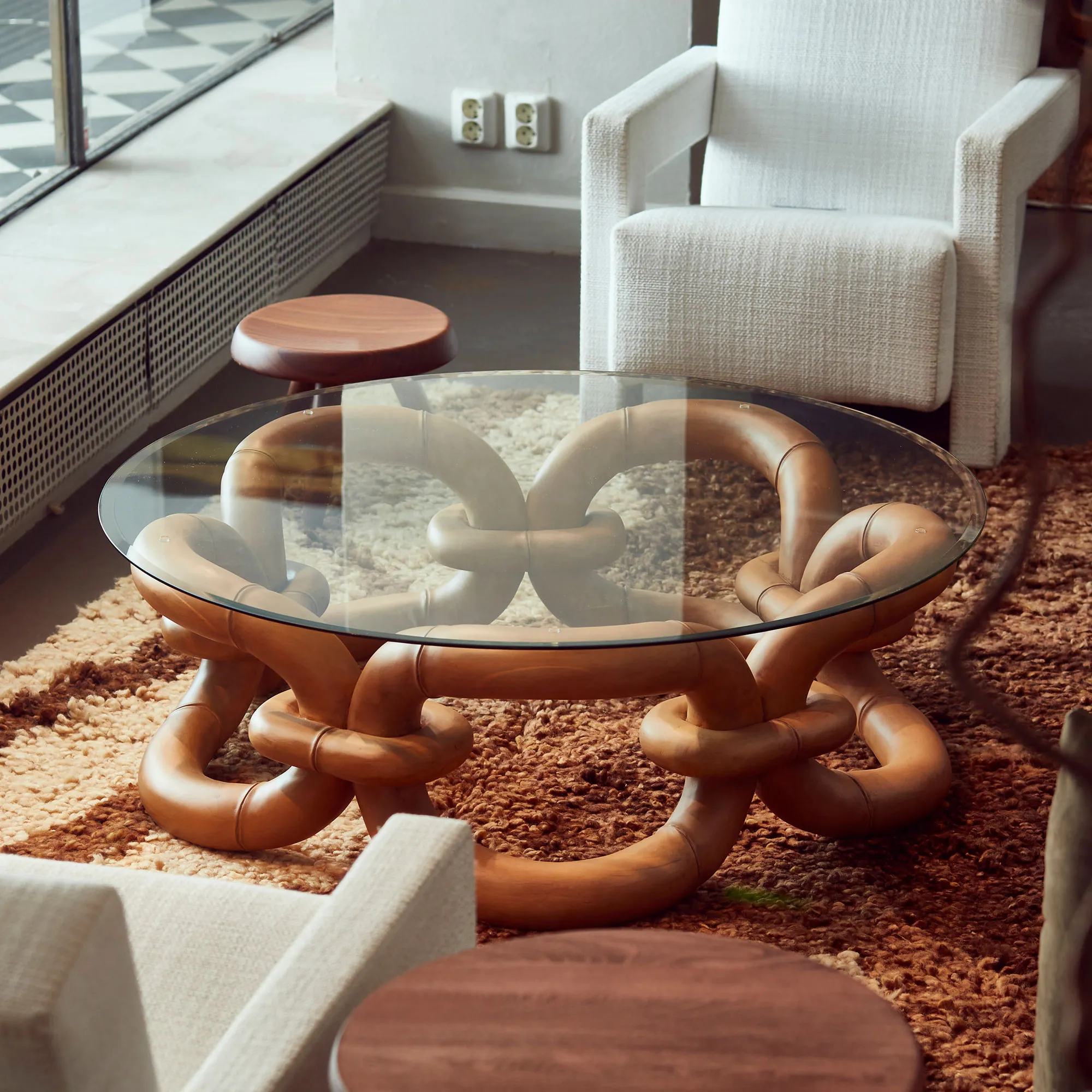 Bamboo Bracelet Sofa Table - 6