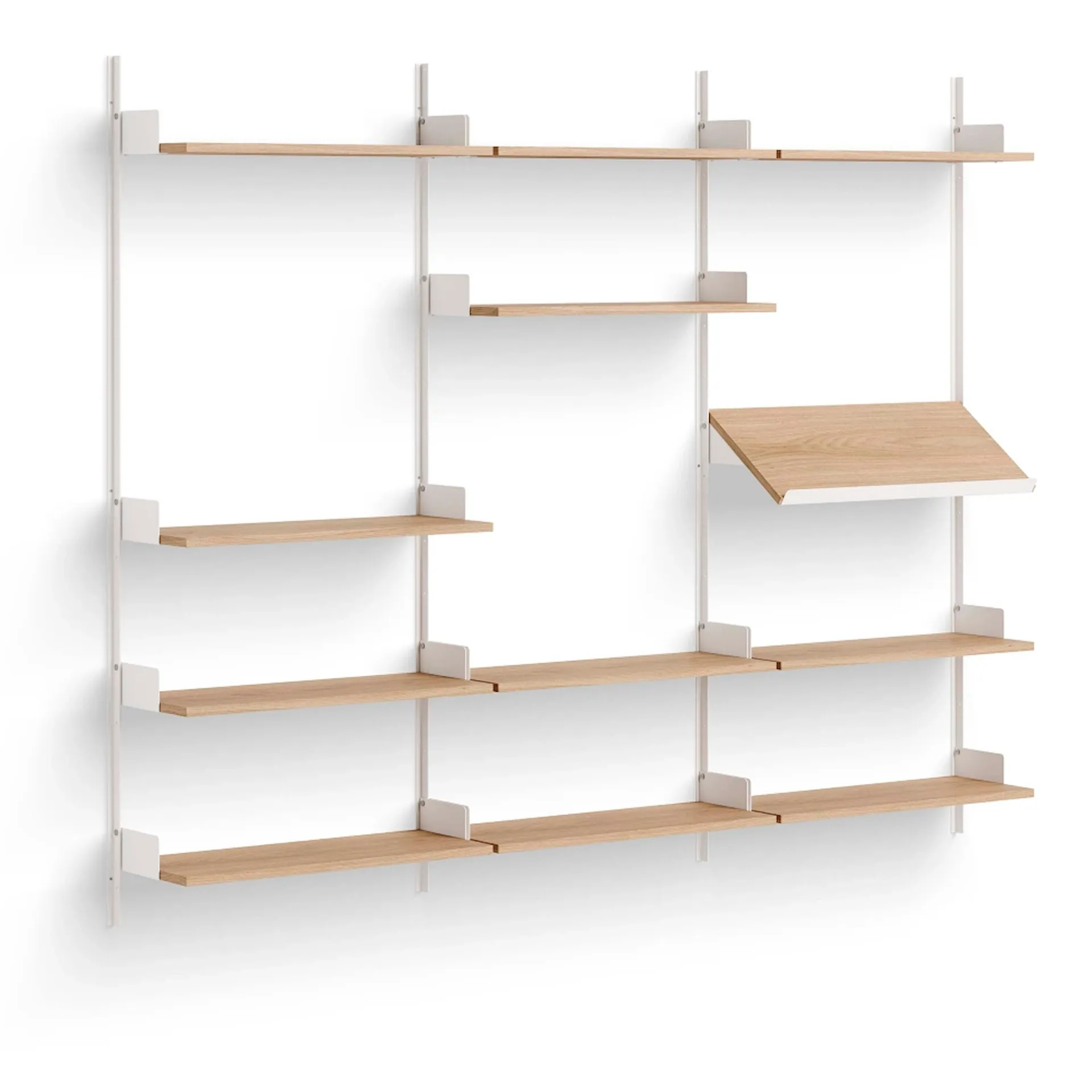 New Works Display Shelf 190 Oak/White - New Works - NO GA