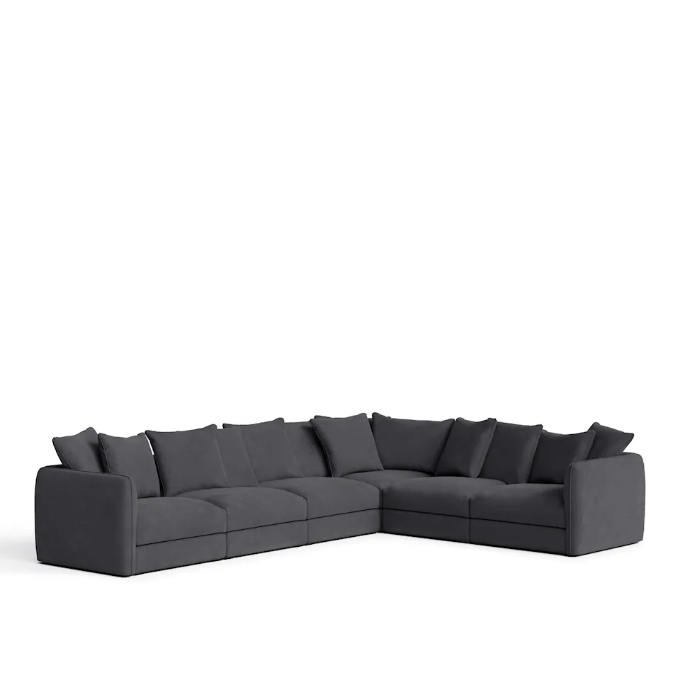 Pavarotti 6-Seater Corner - Shadow Dark Grey