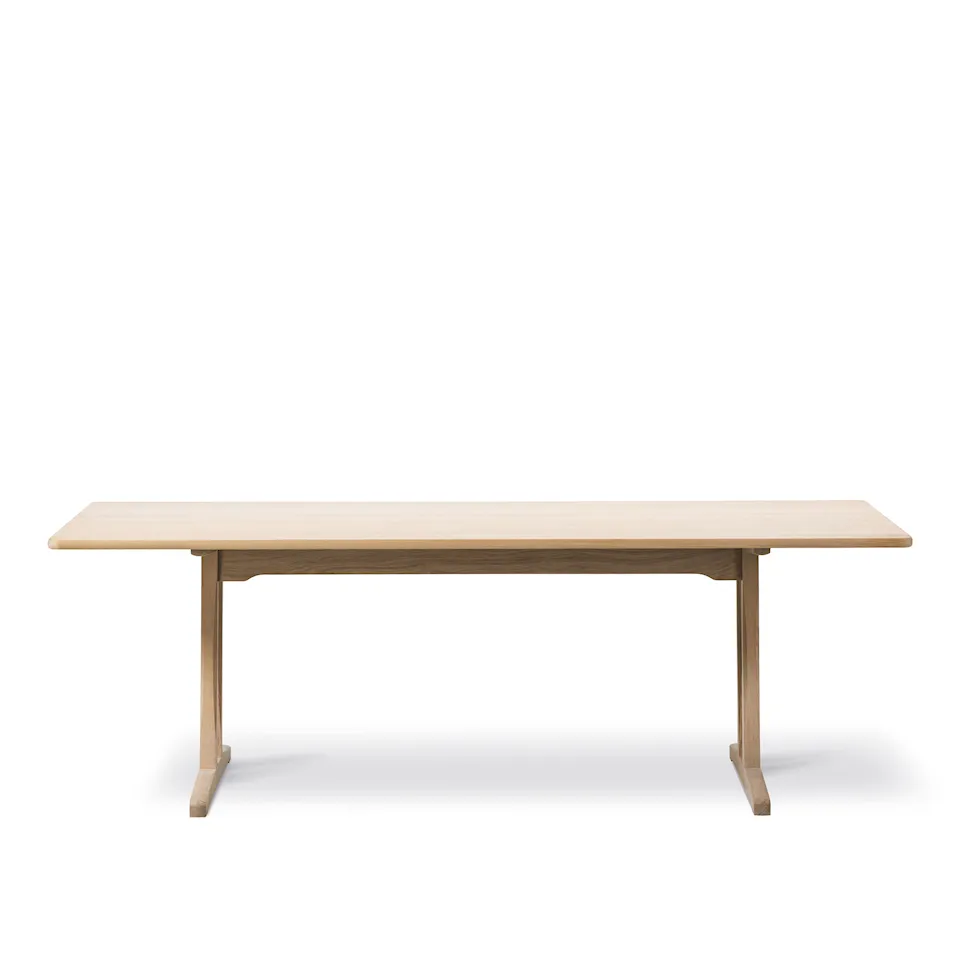 Mogensen C18 Table, 220 x 90 cm, Såpad ek