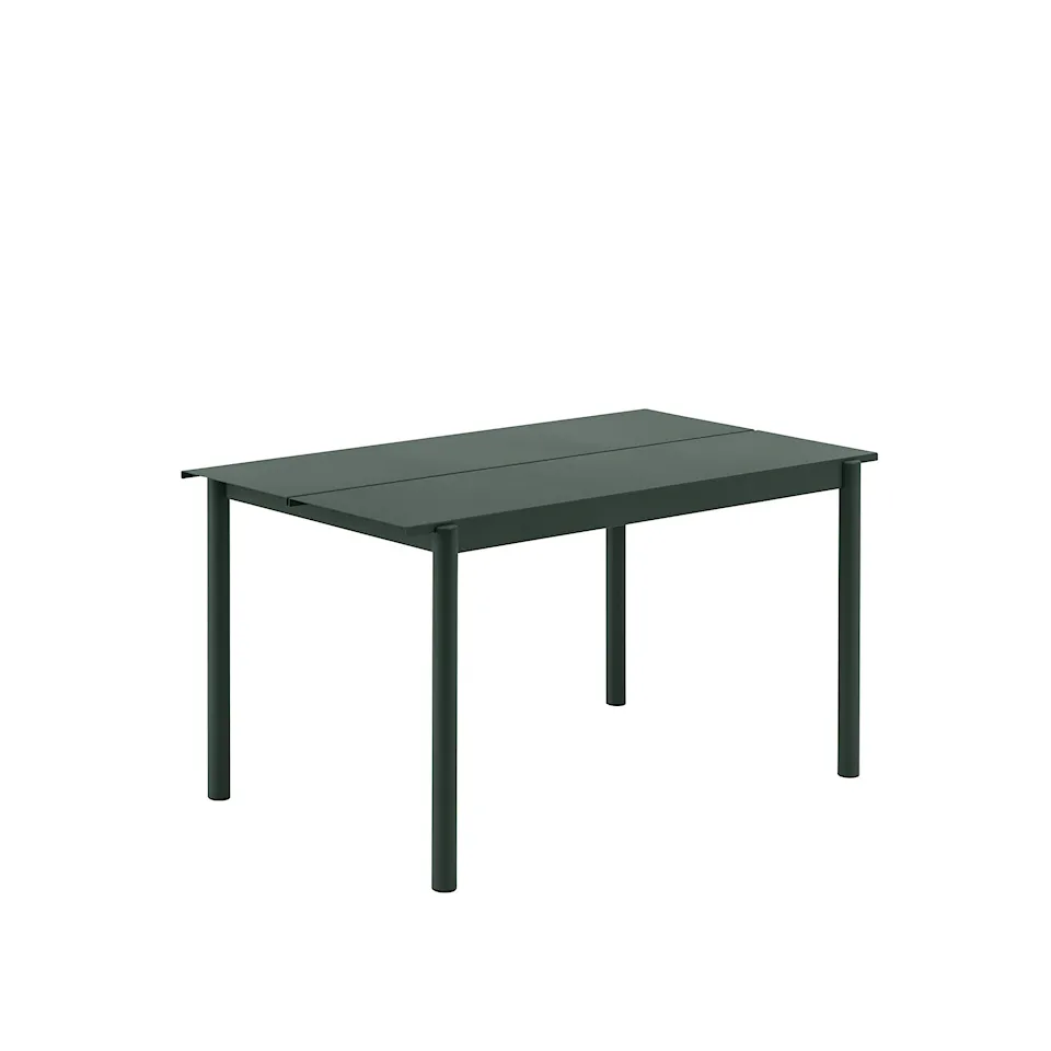 Linear Steel Table 140cm Dark Green