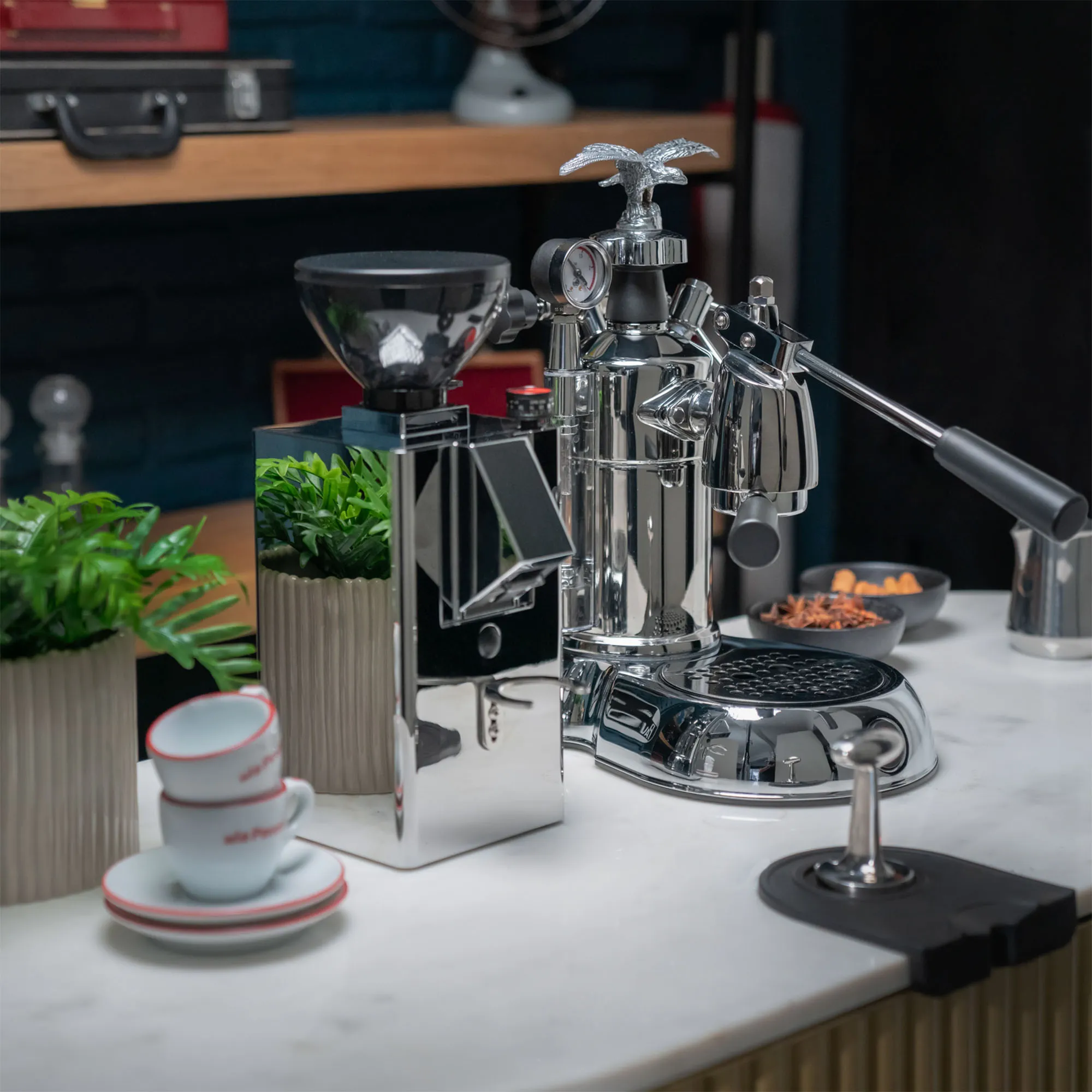 Milano Legno Nera manuell espressomaskin