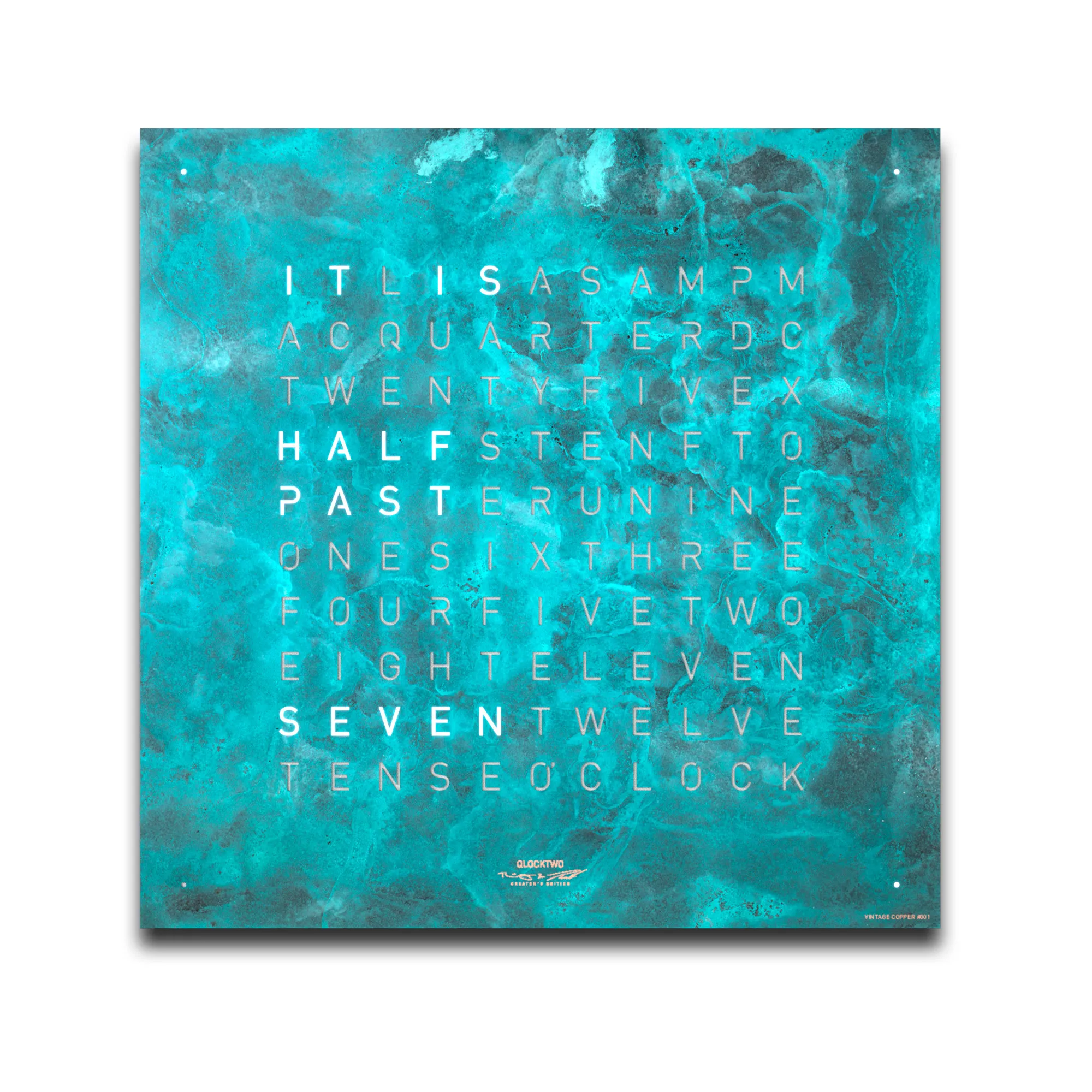 Qlocktwo Earth 45 Creator's Edition – Vintage Copper - 1