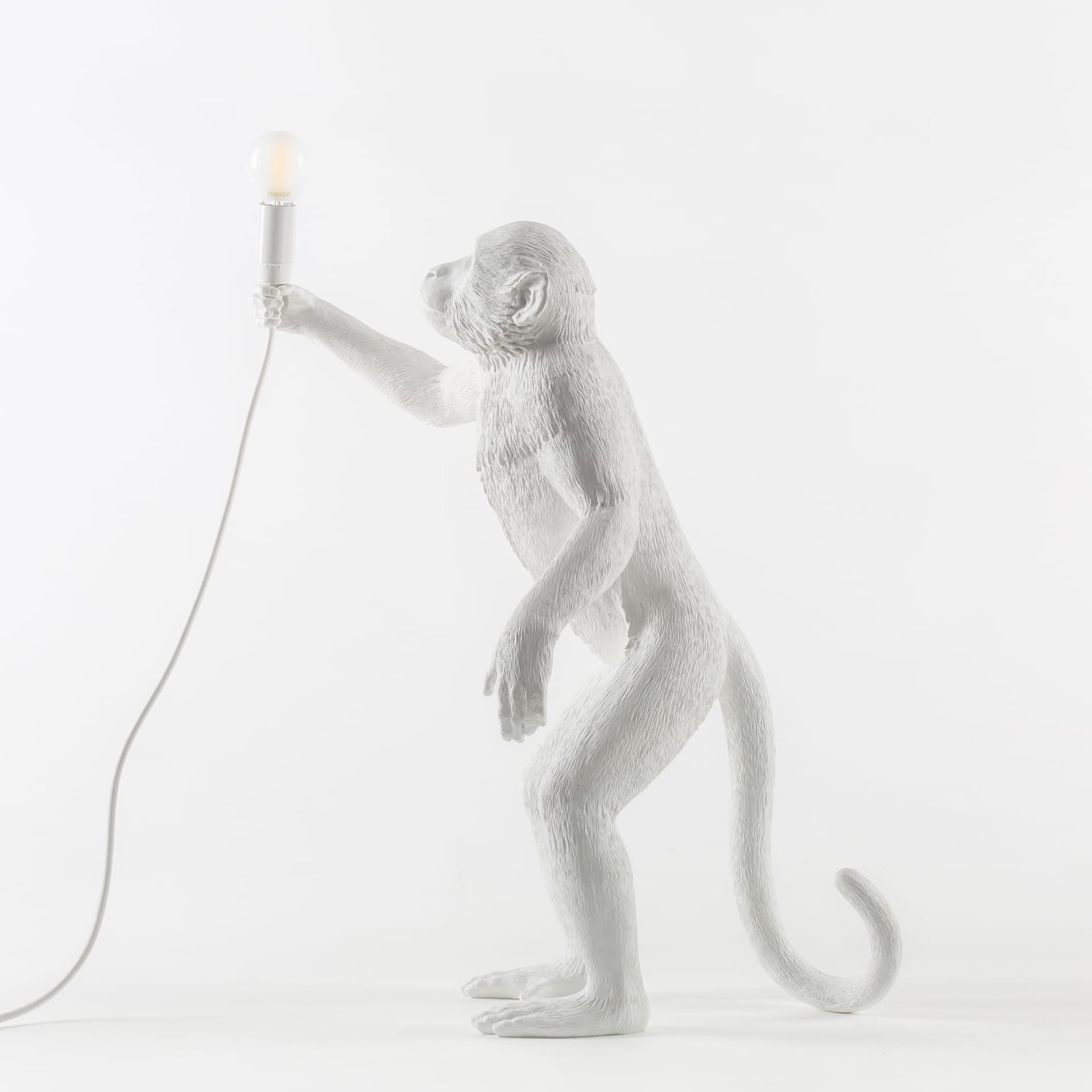 Monkey Lamp Standing White - Seletti - NO GA