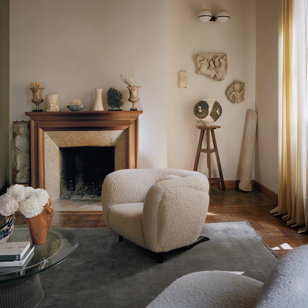 Mohair Taupe ullmatta